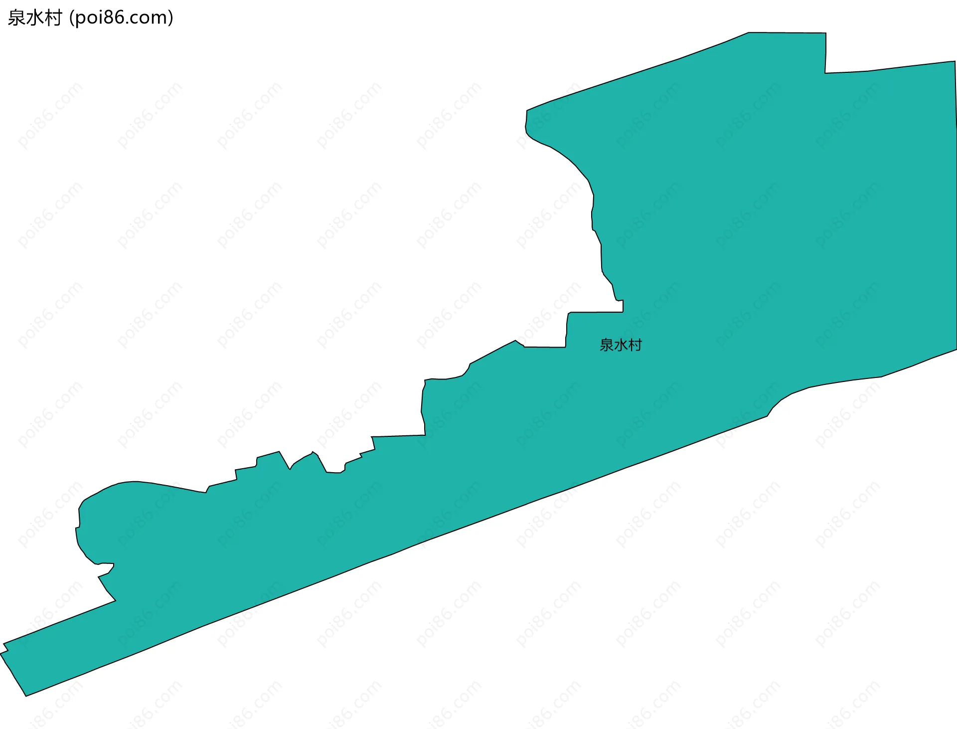 泉水村边界地图