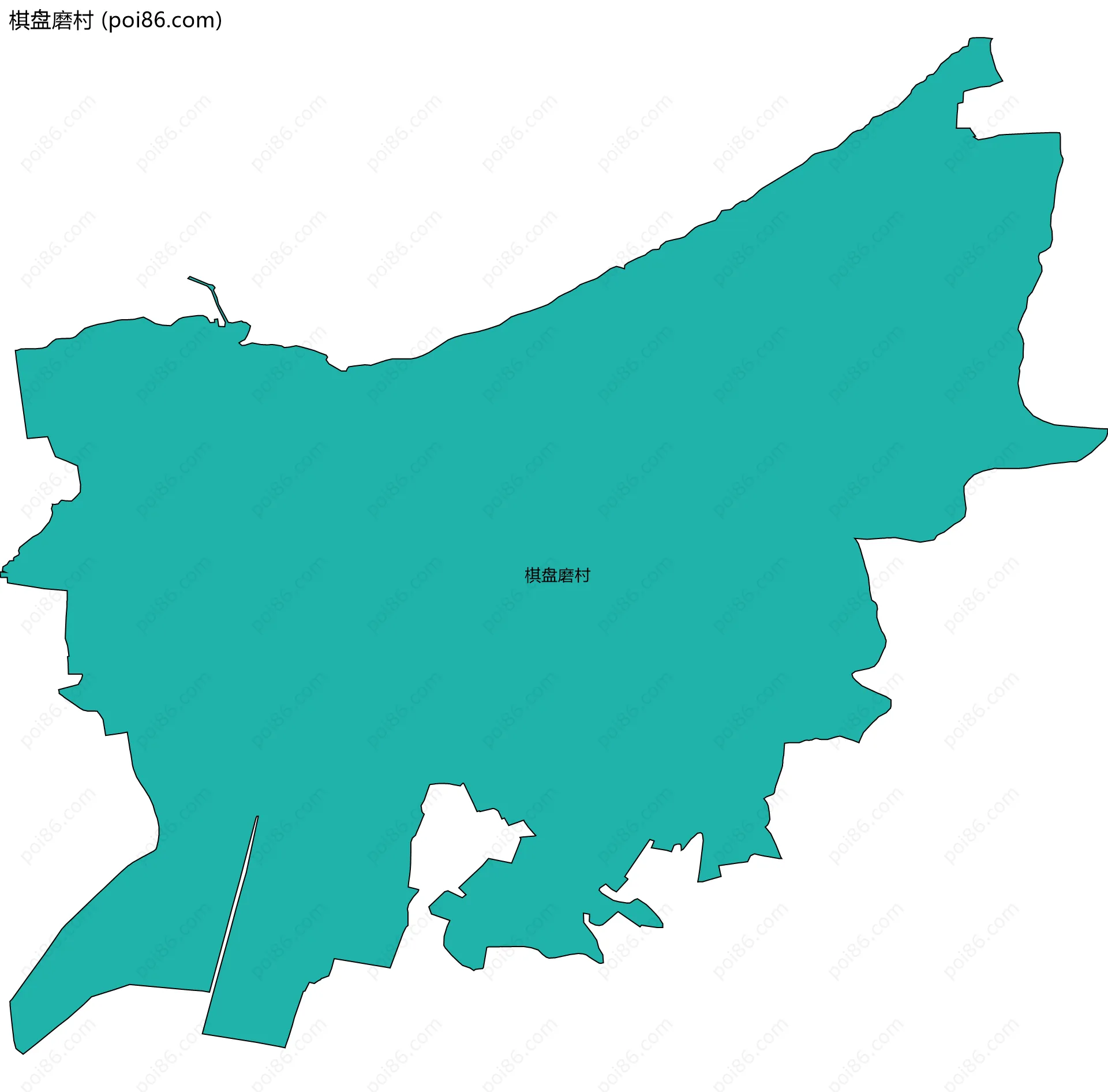 棋盘磨村边界地图