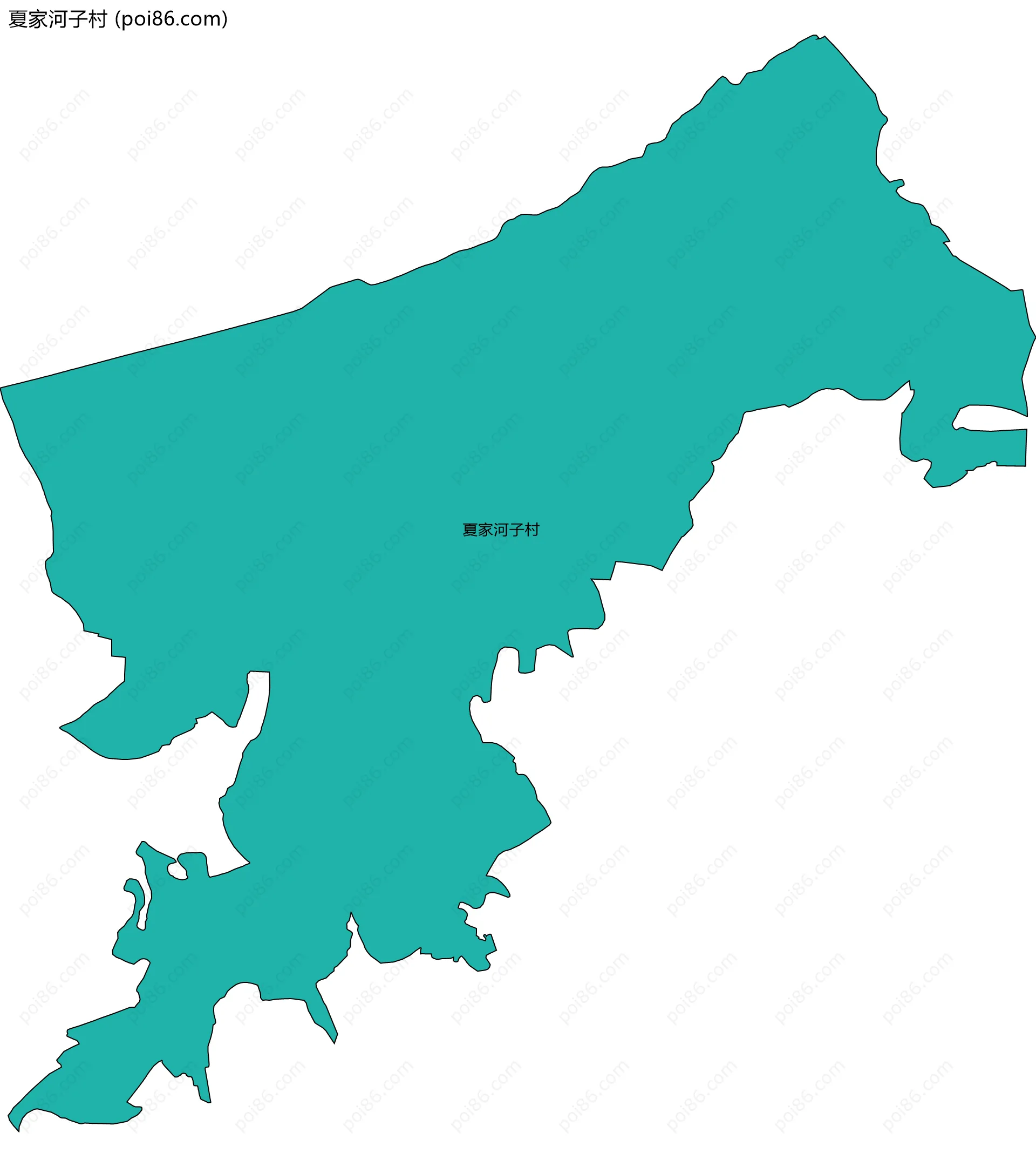 夏家河子村边界地图