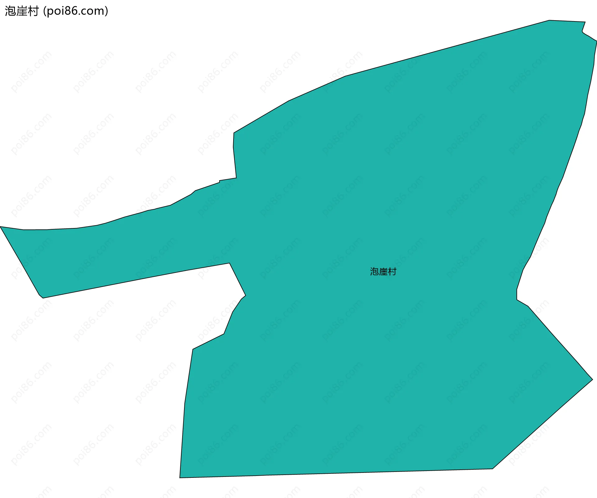 泡崖村边界地图