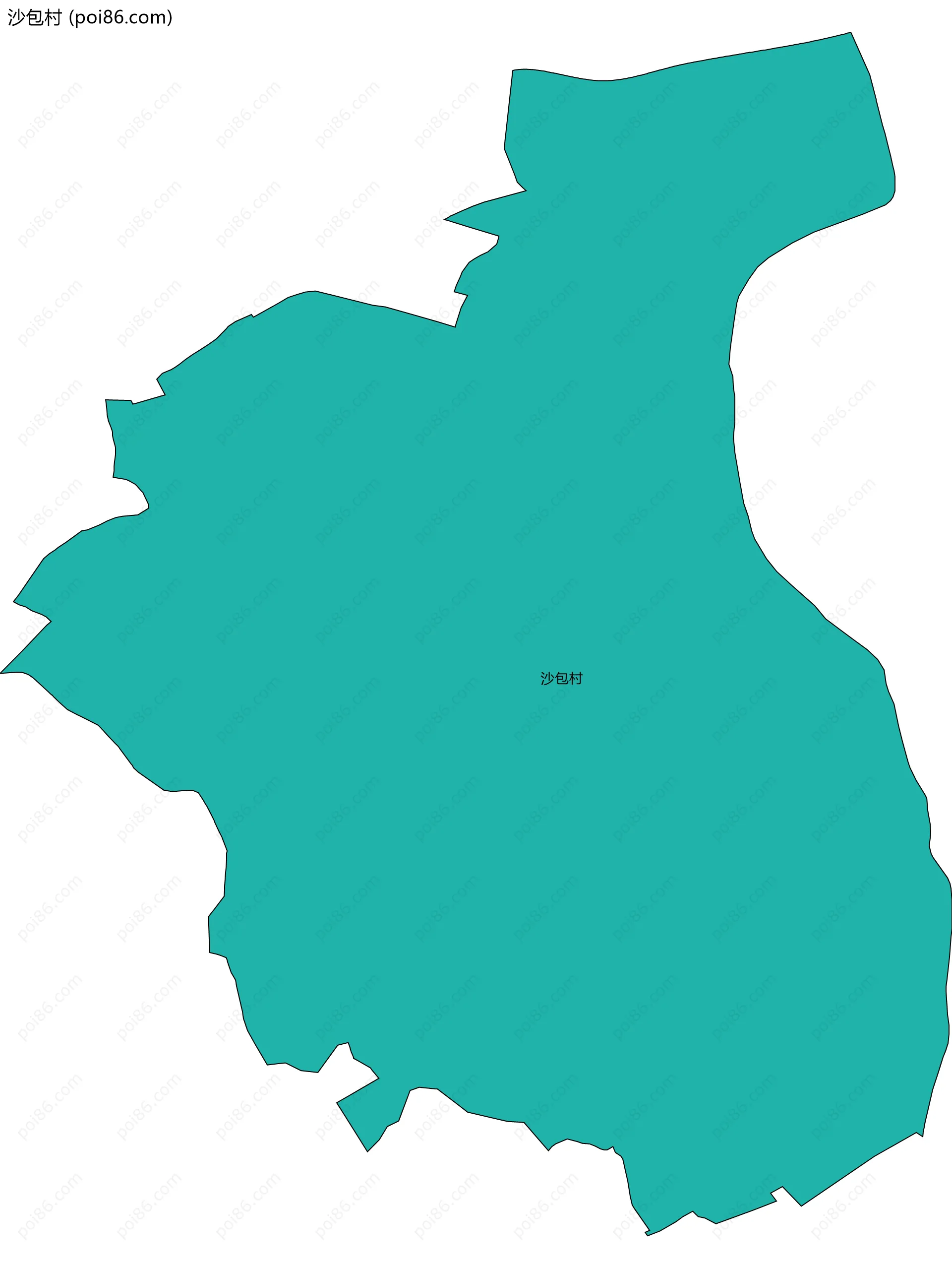 沙包村边界地图