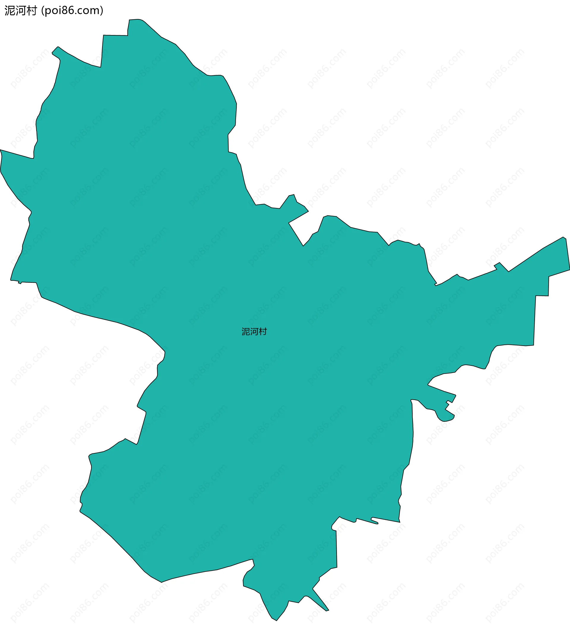 泥河村边界地图