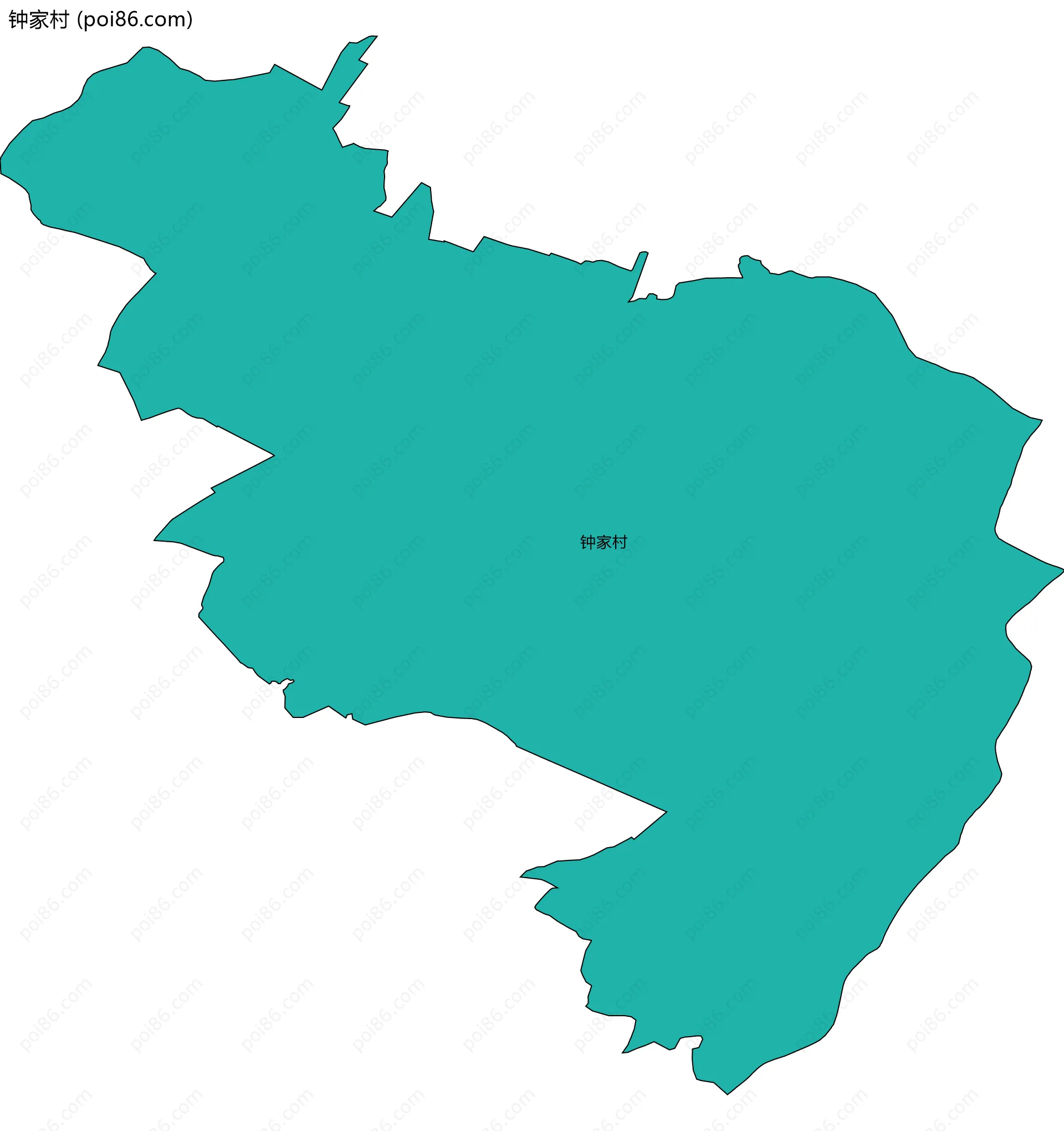 钟家村边界地图