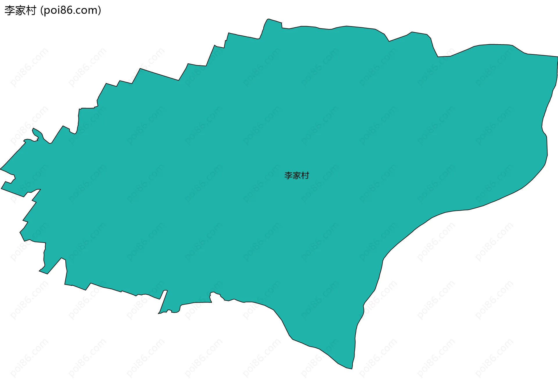 李家村边界地图