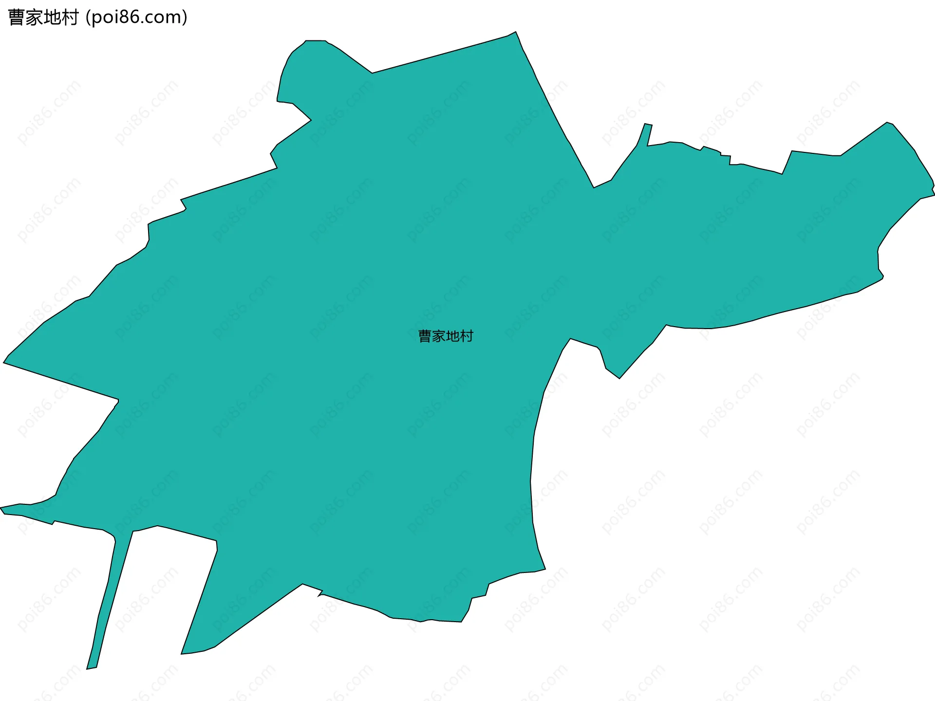 曹家地村边界地图