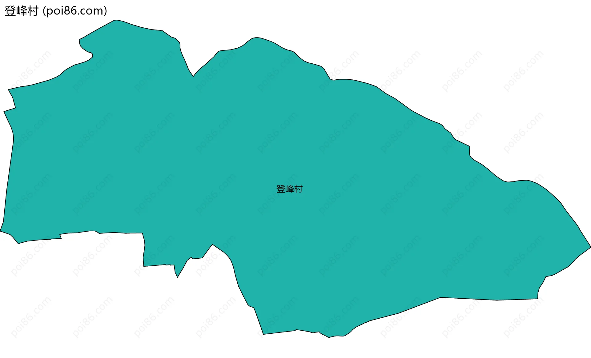 登峰村边界地图