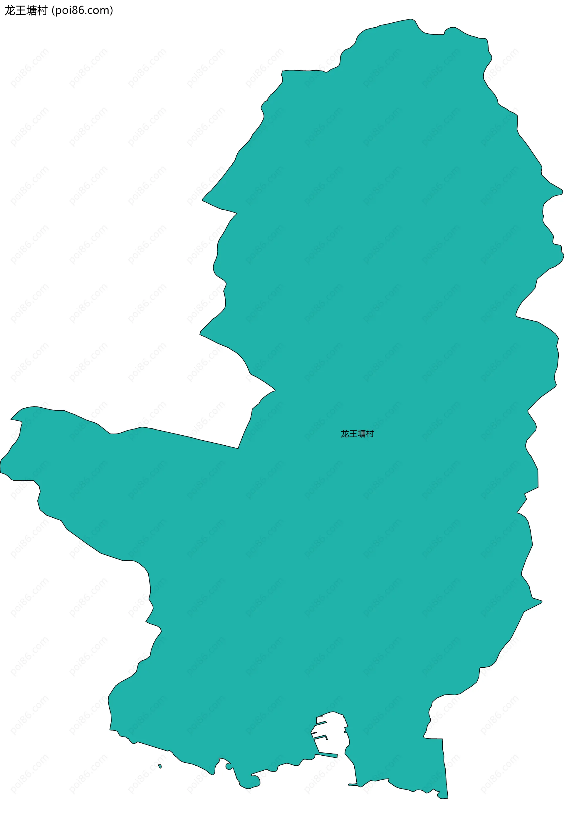 龙王塘村边界地图