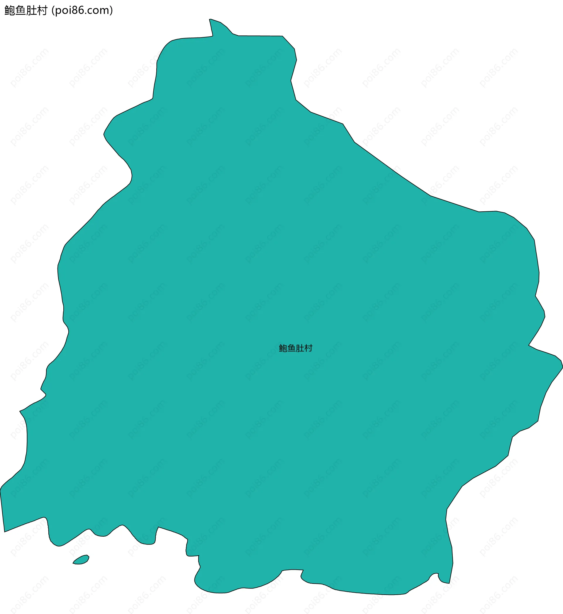 鲍鱼肚村边界地图