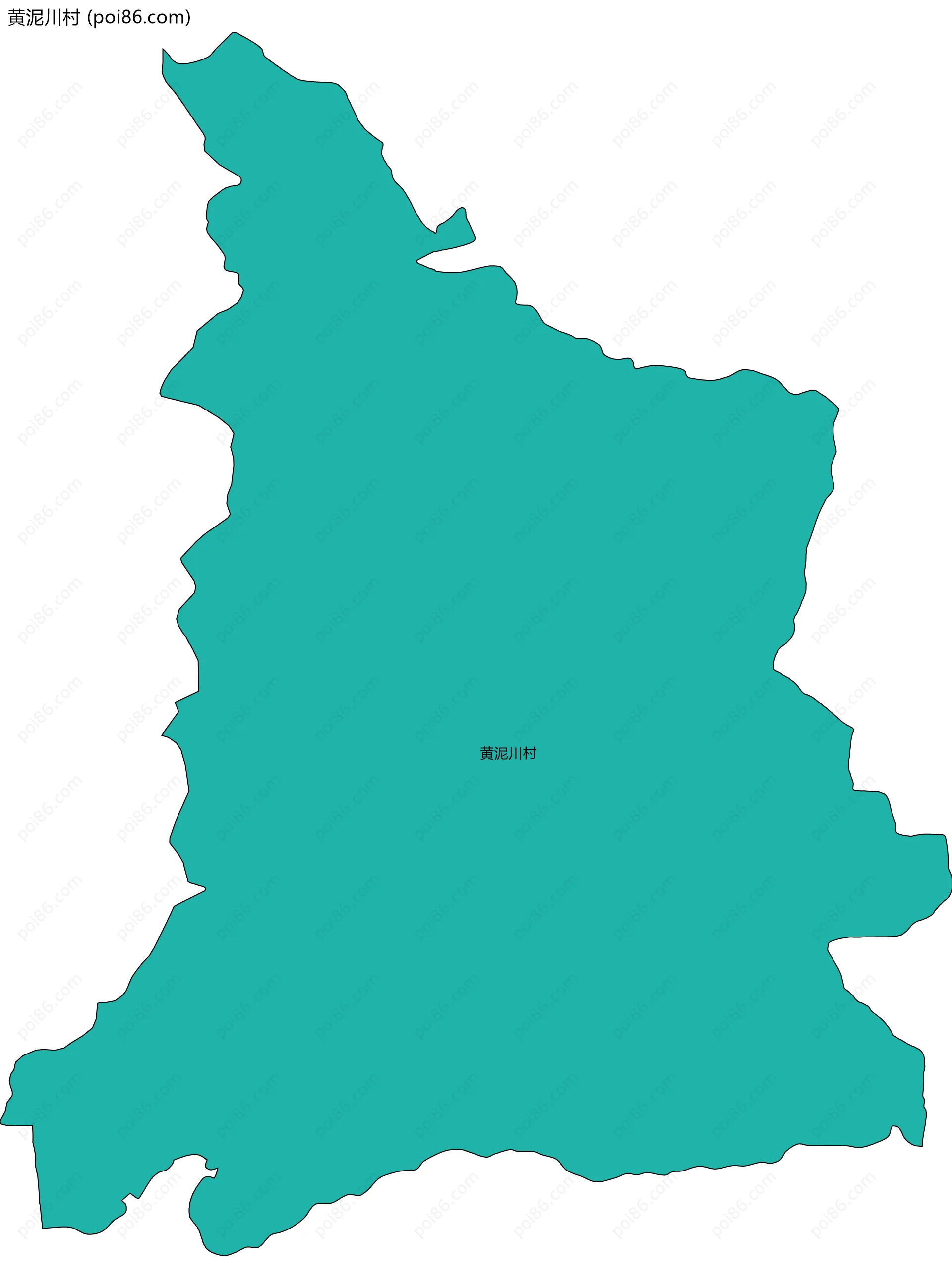 黄泥川村边界地图