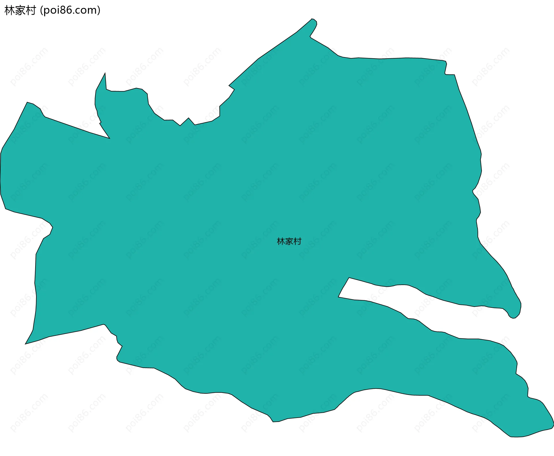 林家村边界地图