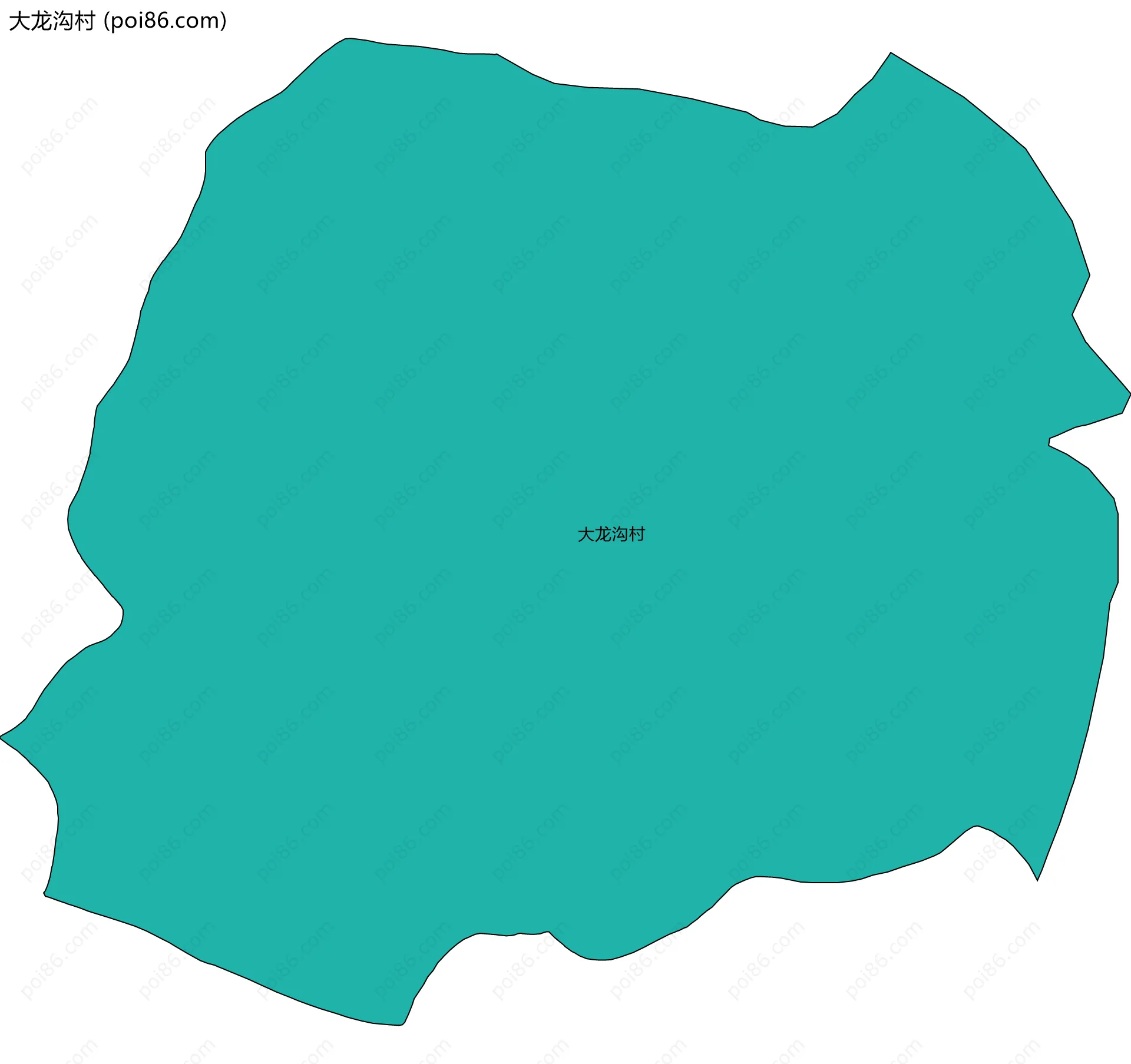 大龙沟村边界地图