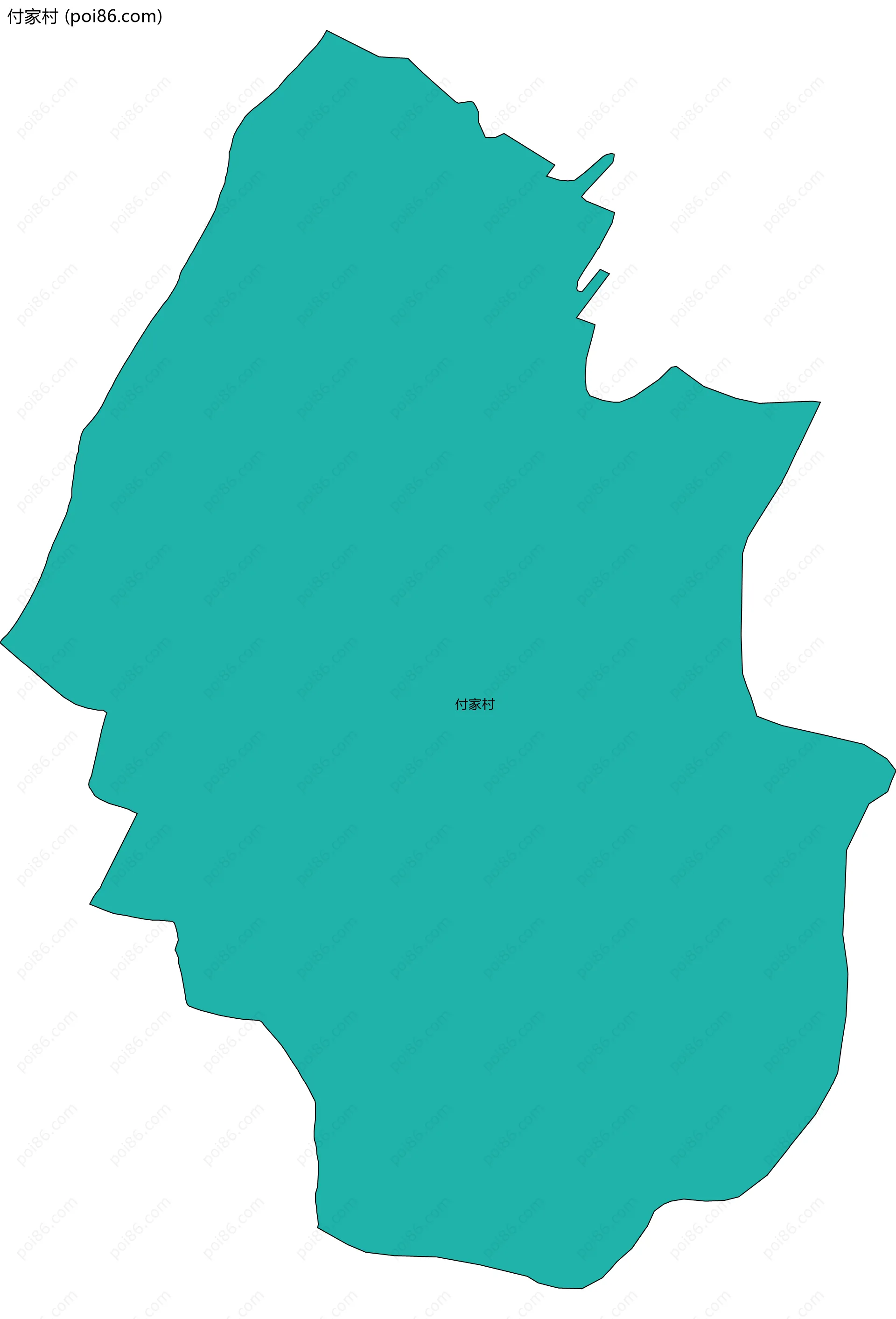付家村边界地图