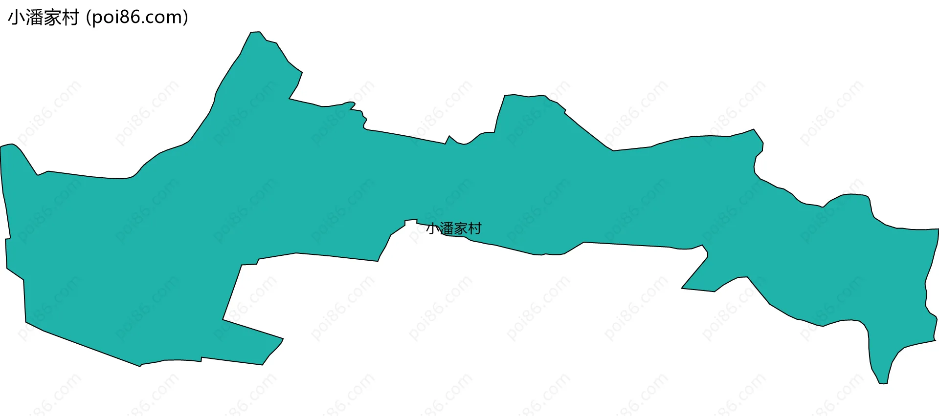 小潘家村边界地图