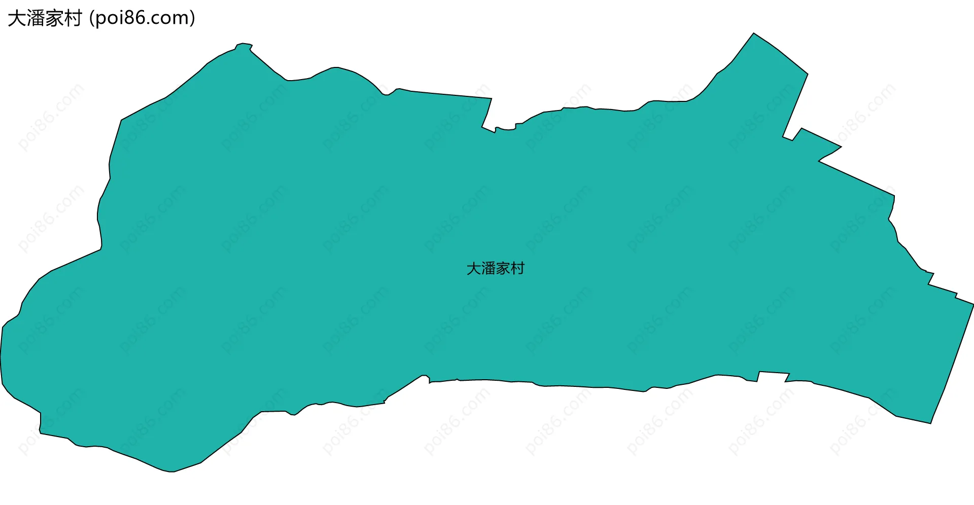 大潘家村边界地图