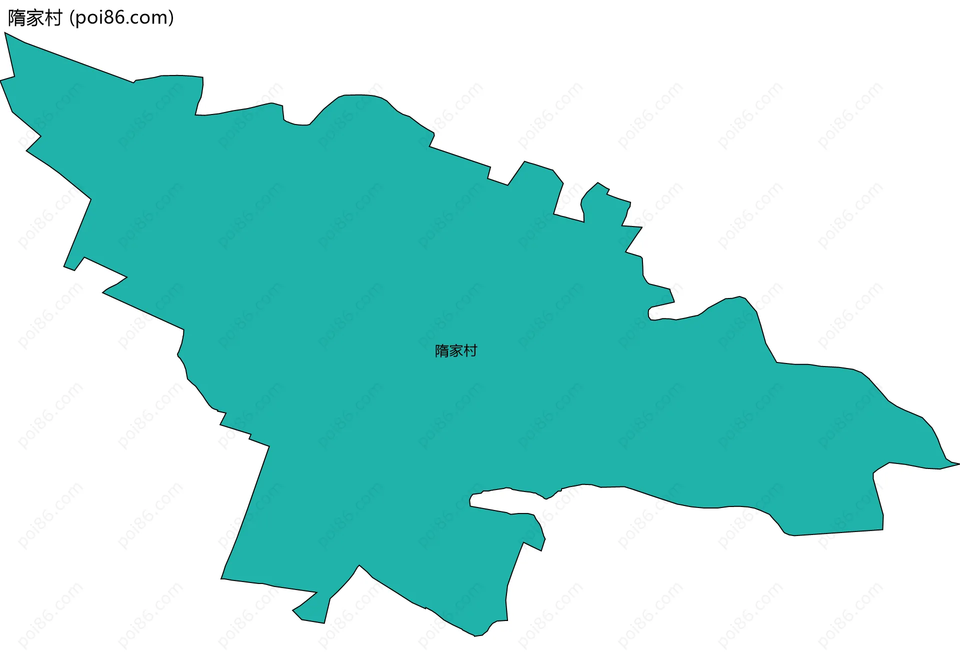 隋家村边界地图