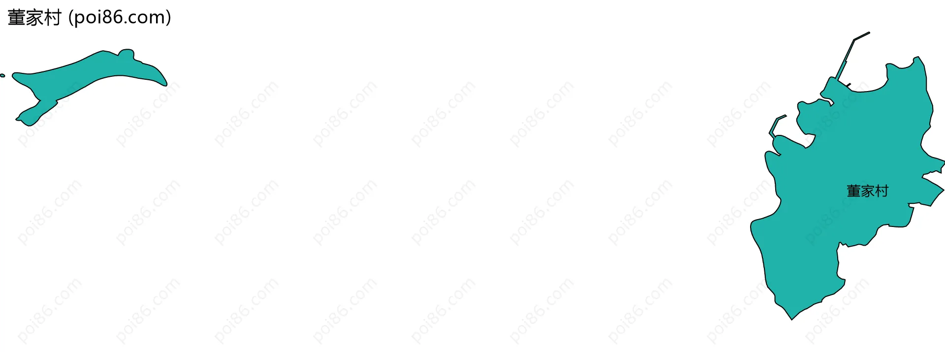 董家村边界地图