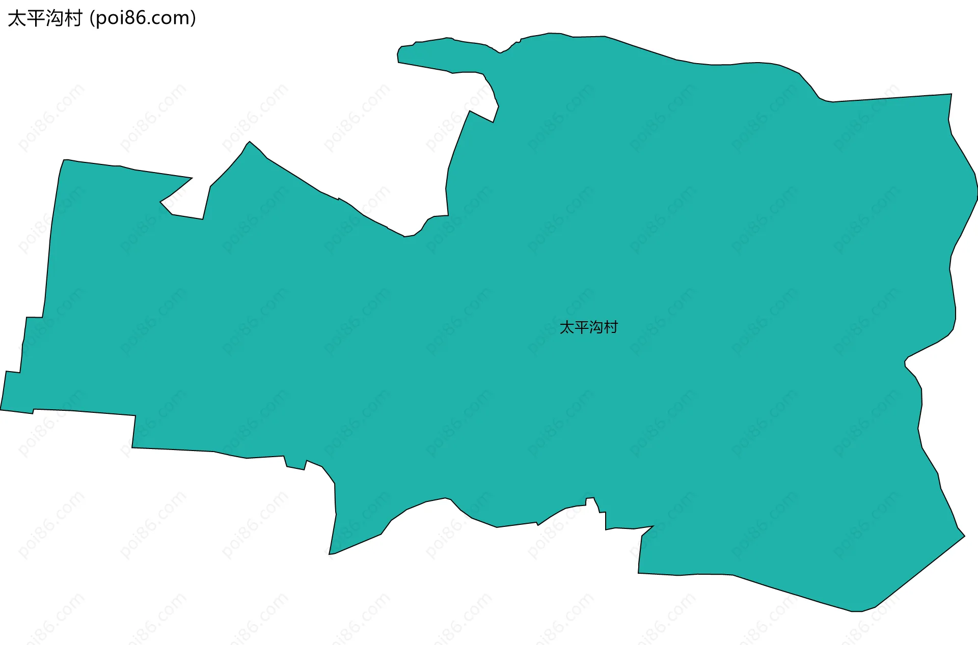 太平沟村边界地图