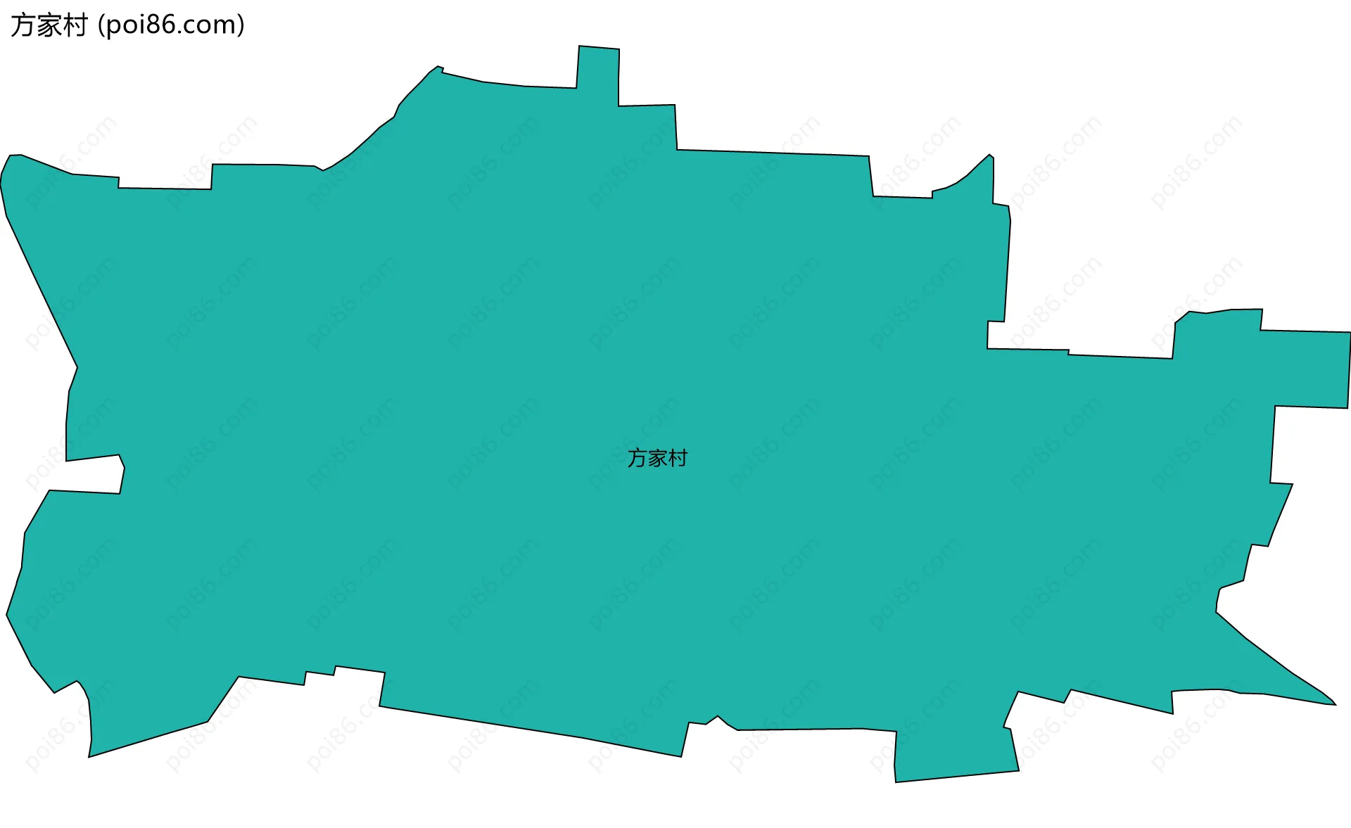 方家村边界地图