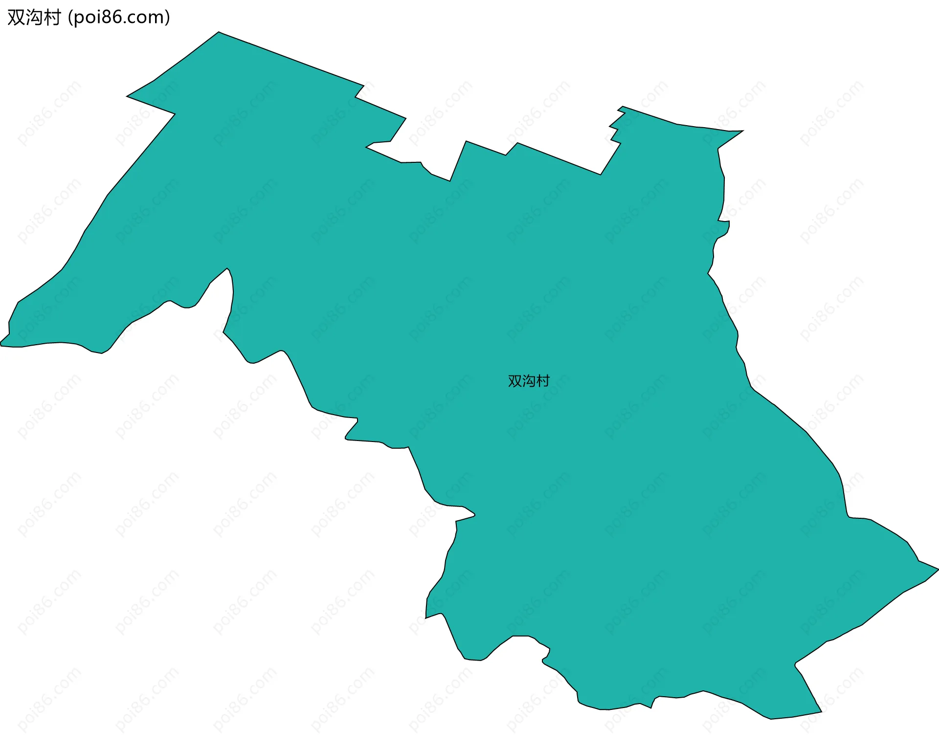 双沟村边界地图