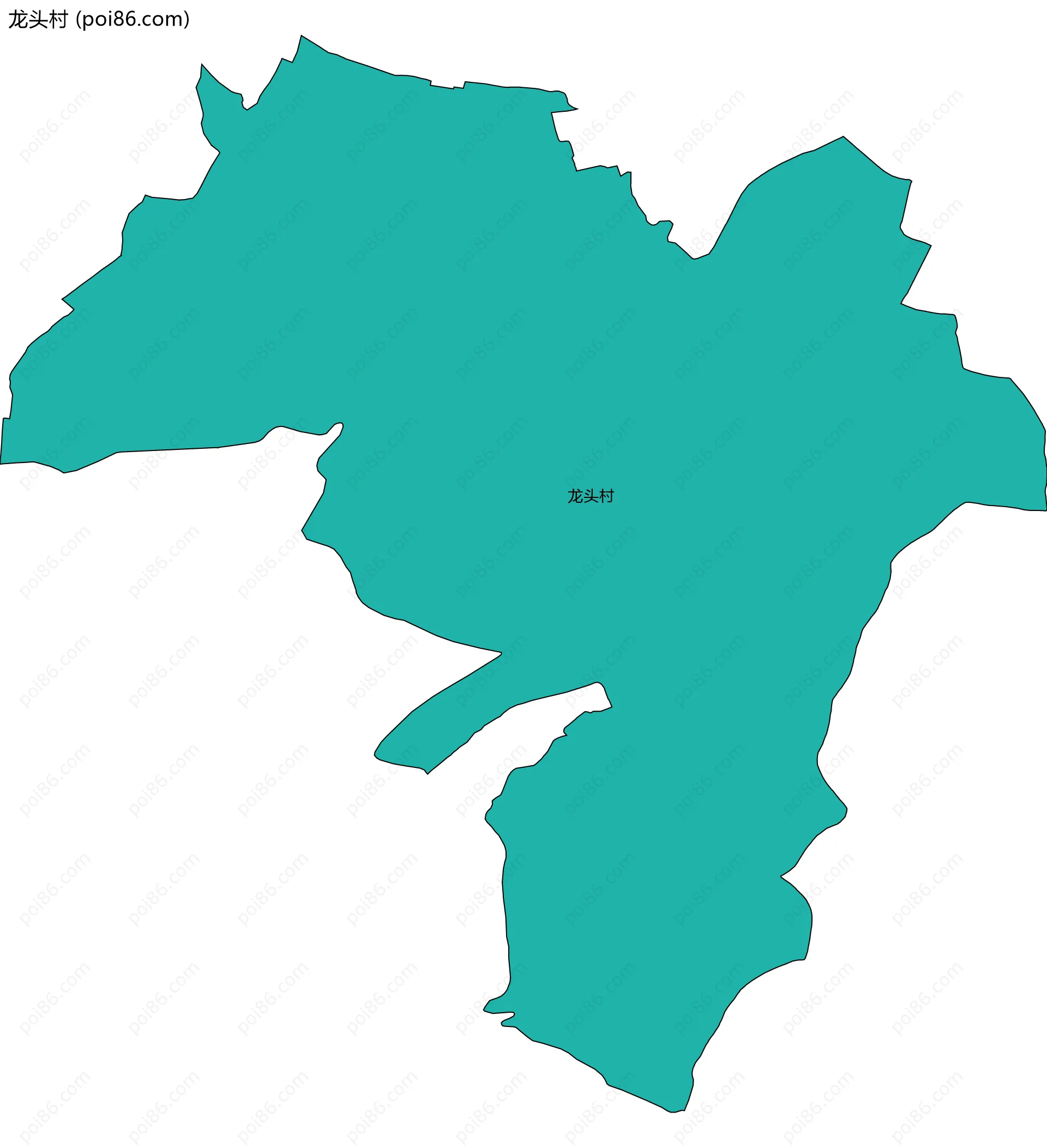 龙头村边界地图