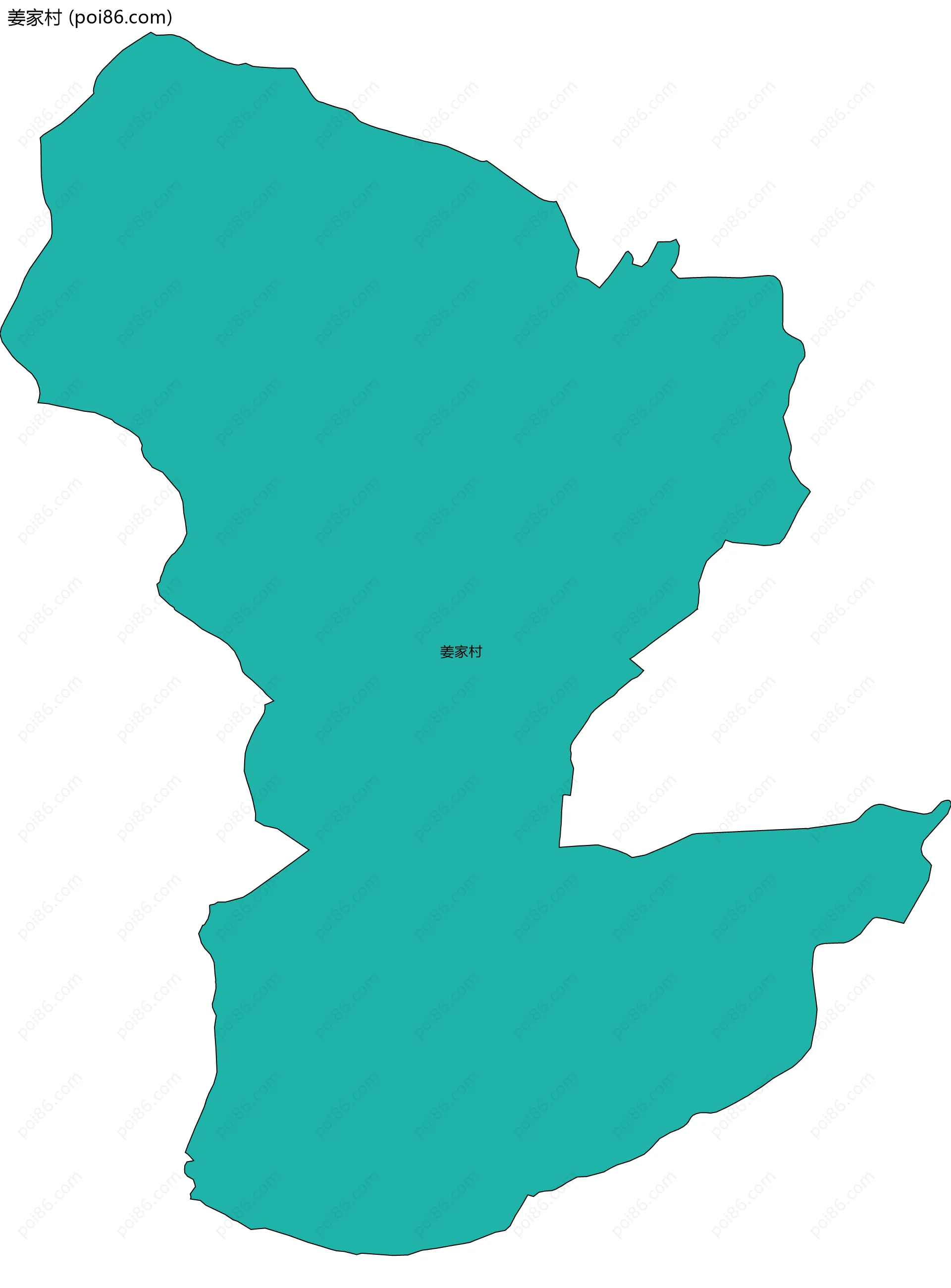 姜家村边界地图