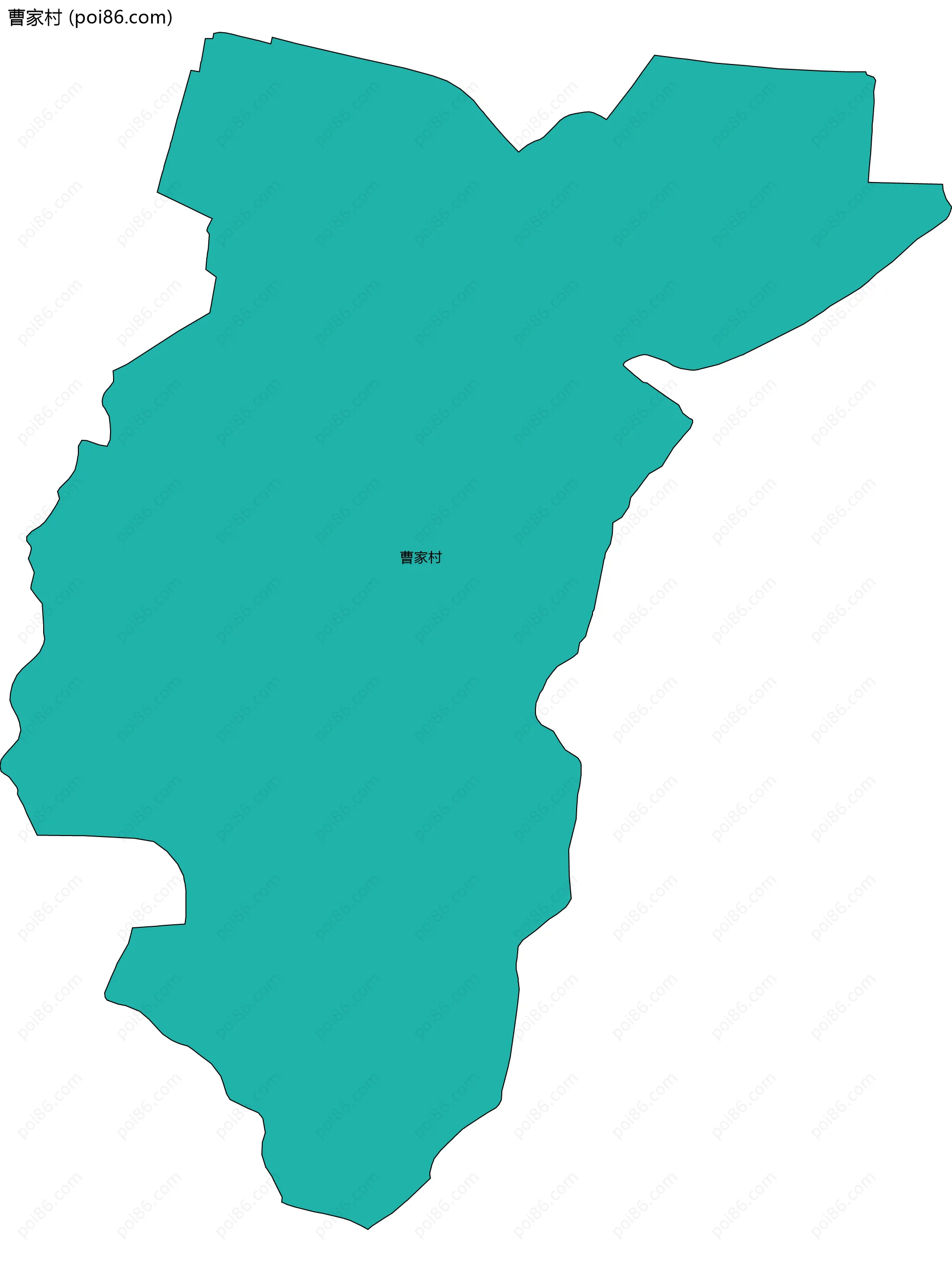 曹家村边界地图