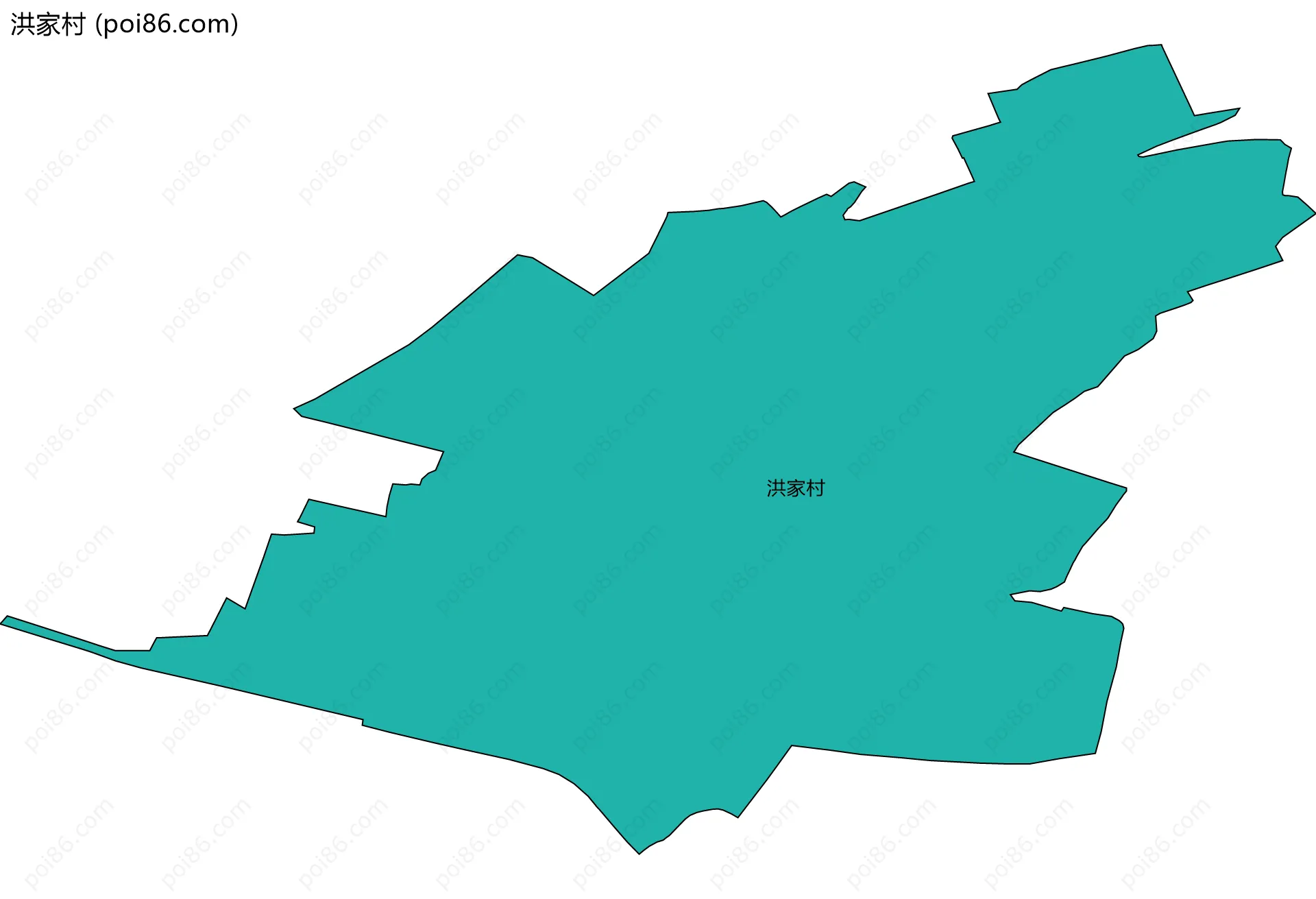 洪家村边界地图