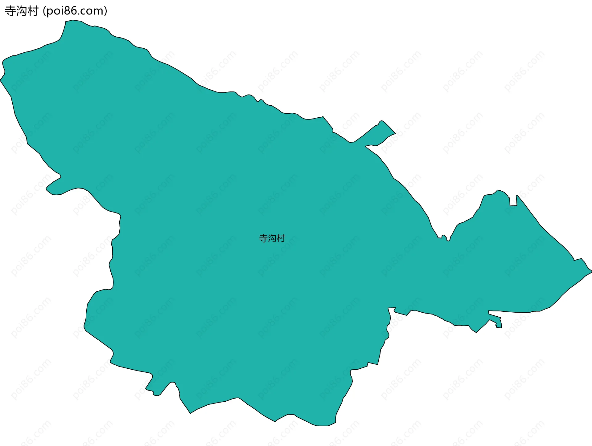 寺沟村边界地图