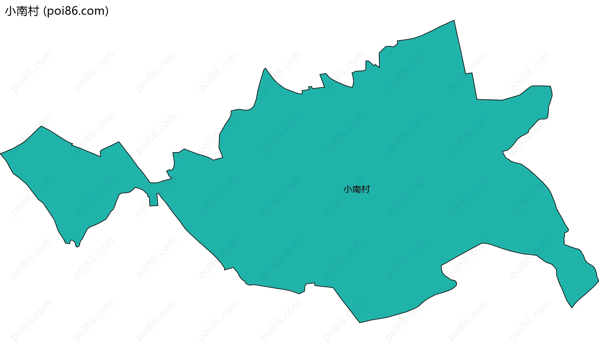 小南村边界地图