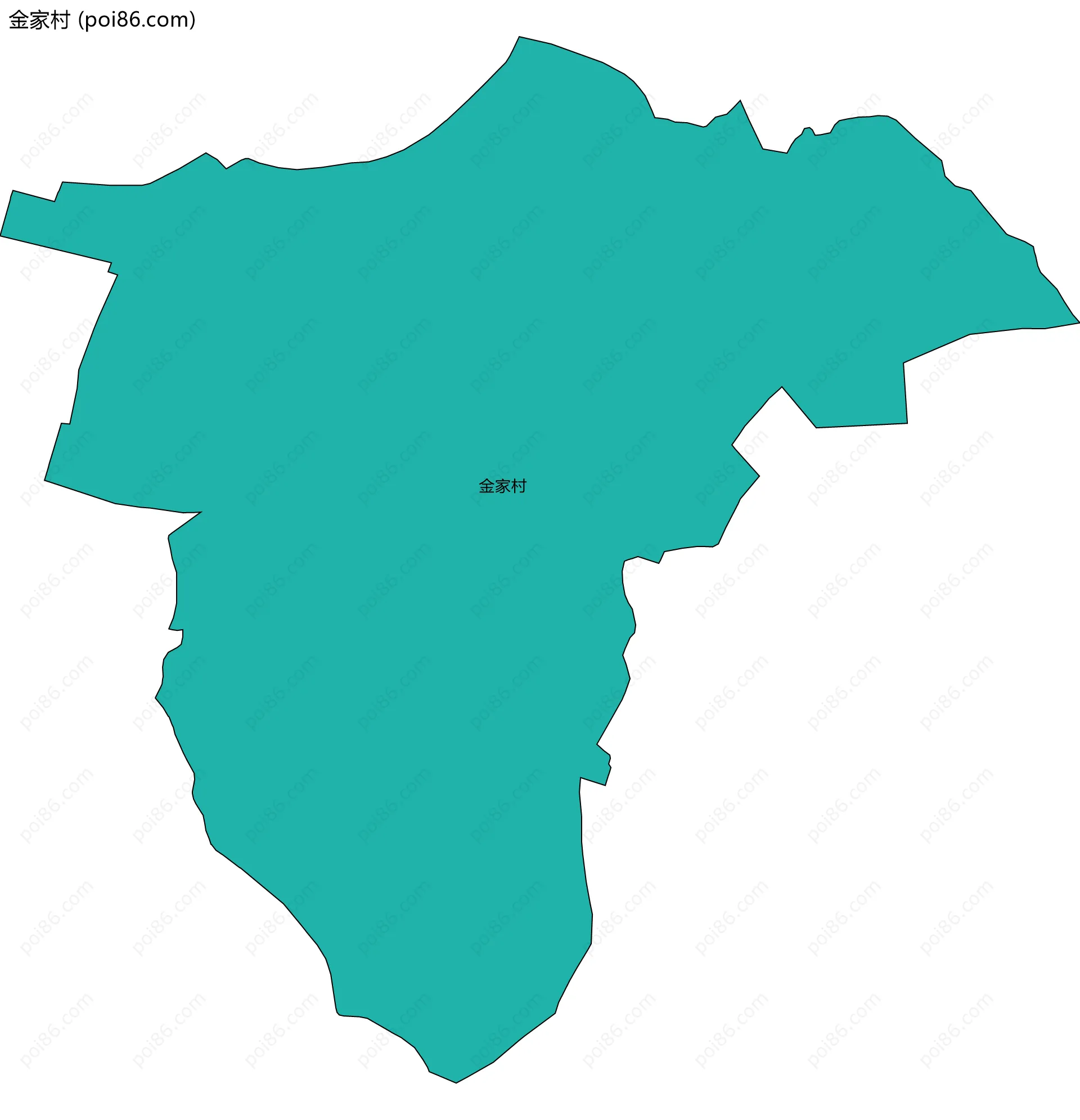 金家村边界地图