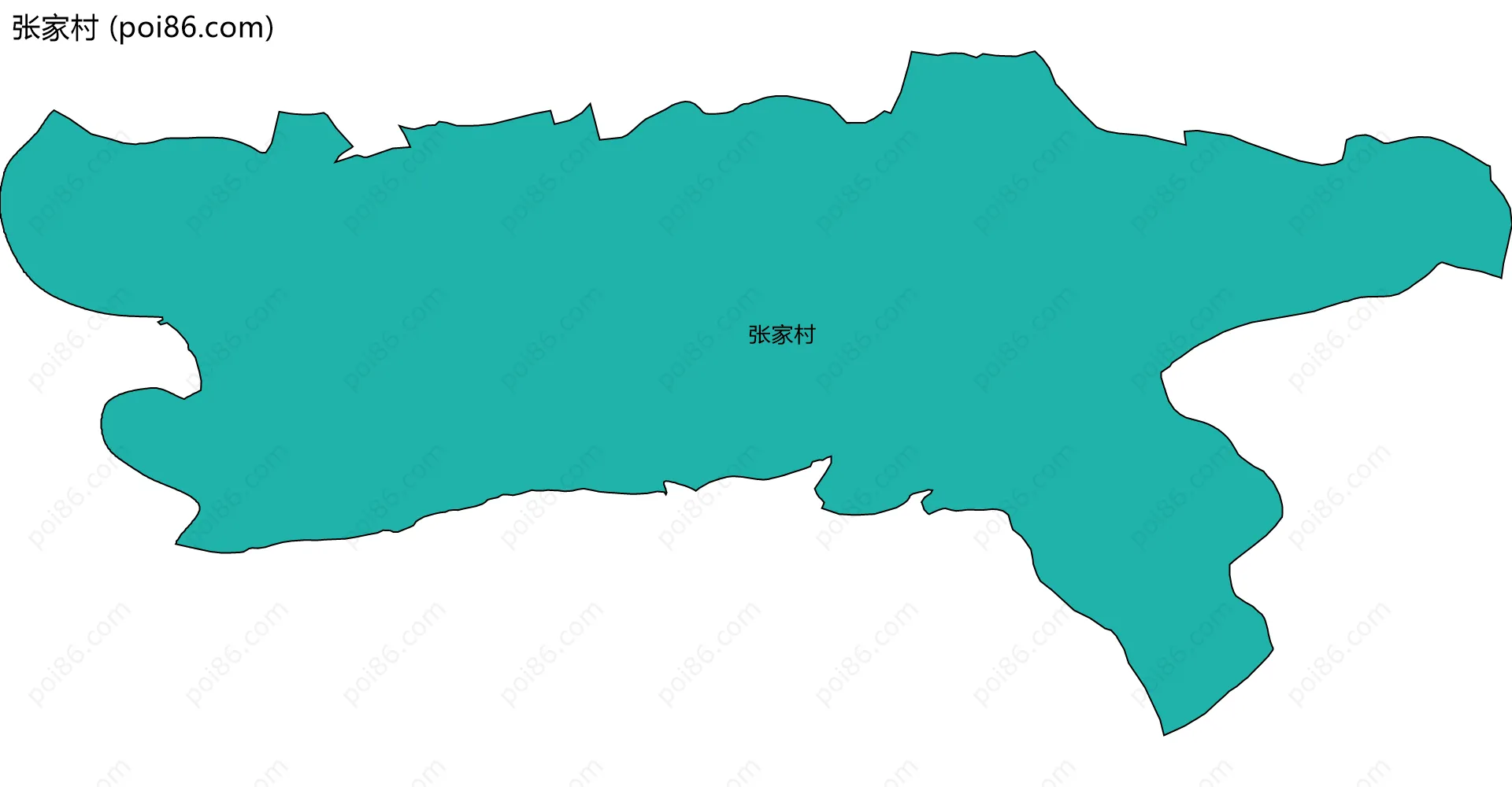 张家村边界地图