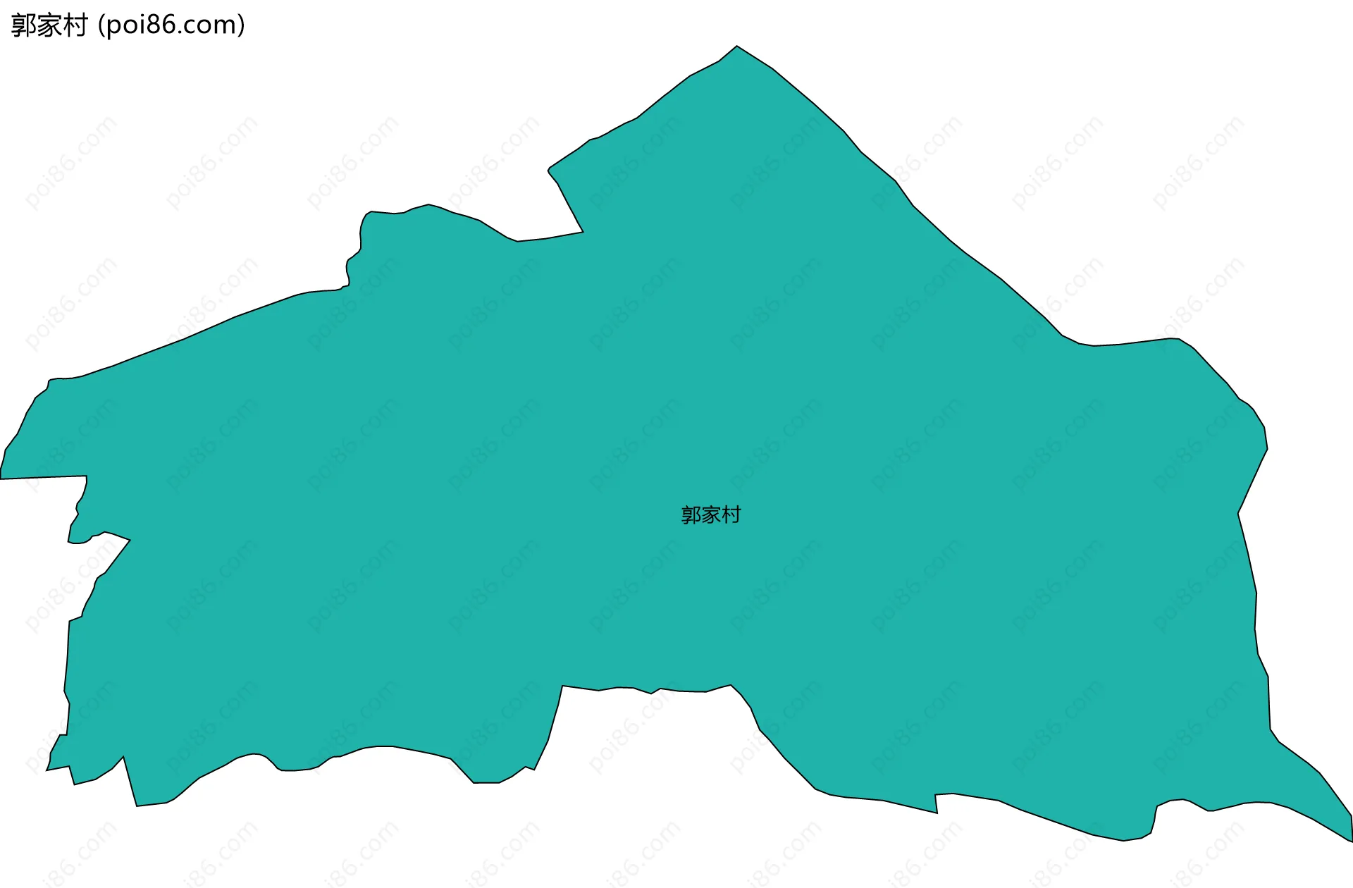 郭家村边界地图