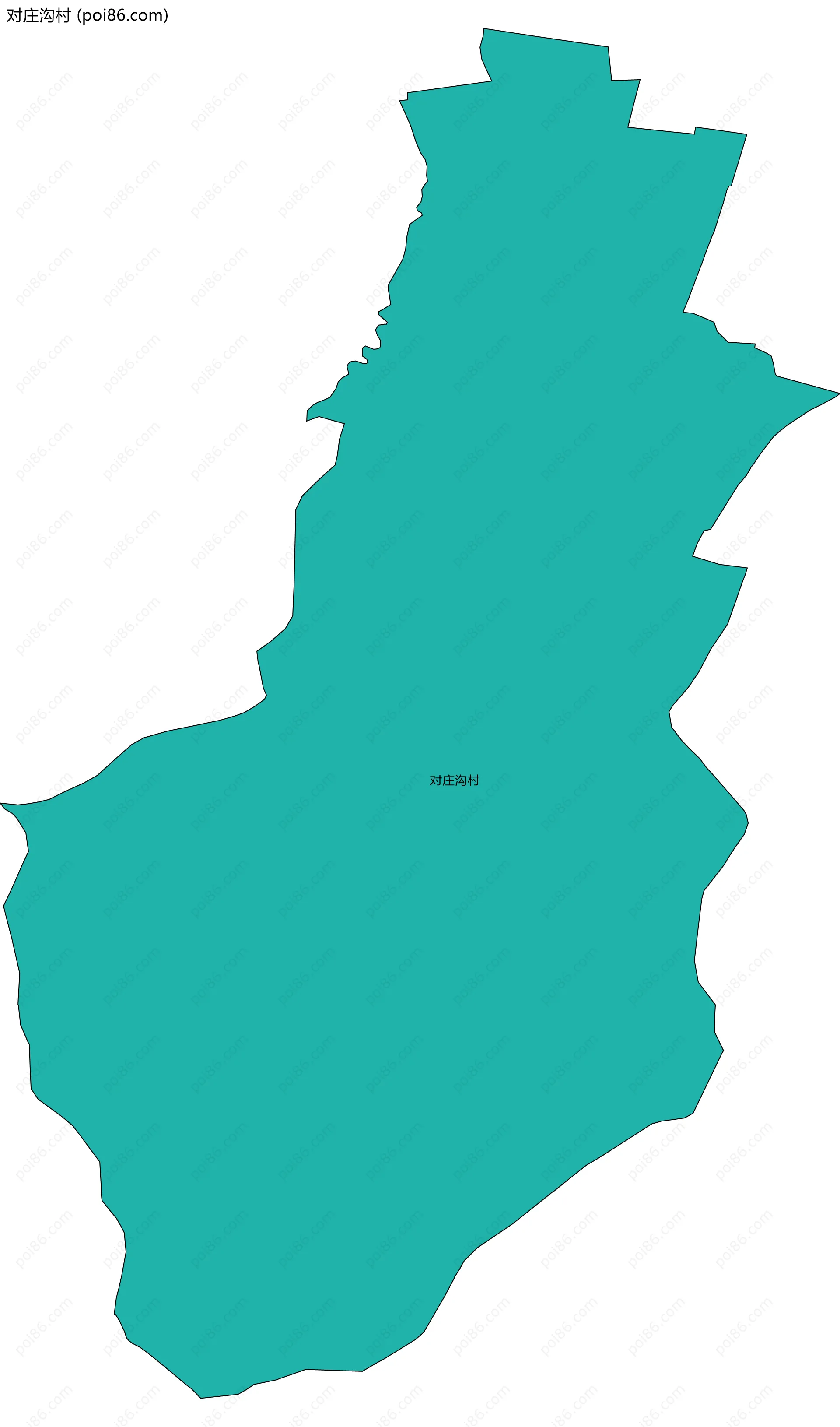 对庄沟村边界地图