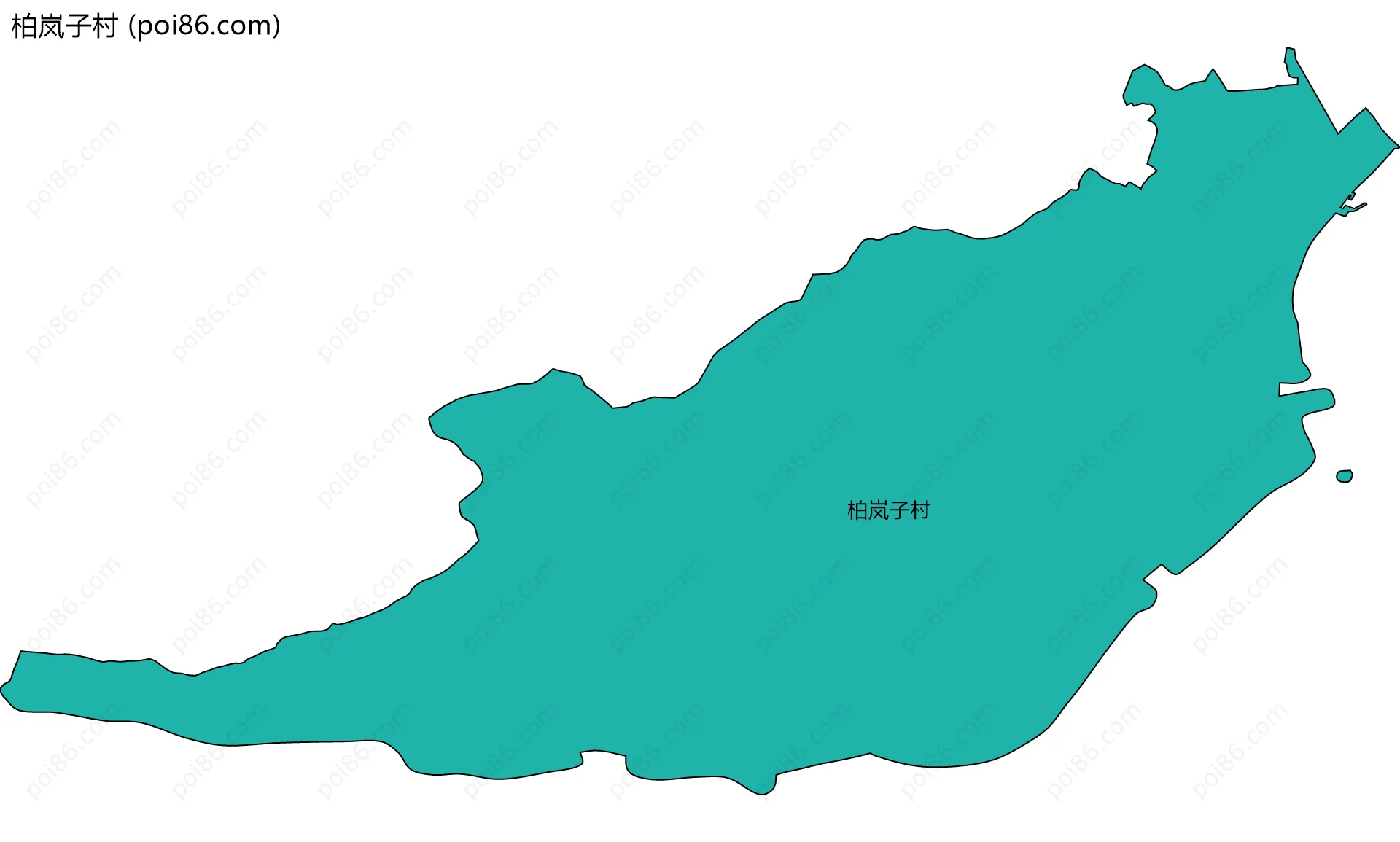 柏岚子村边界地图