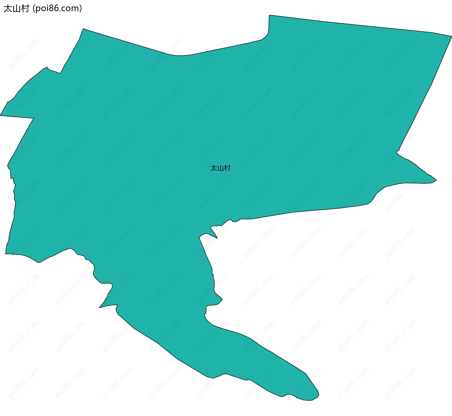 太山村边界地图