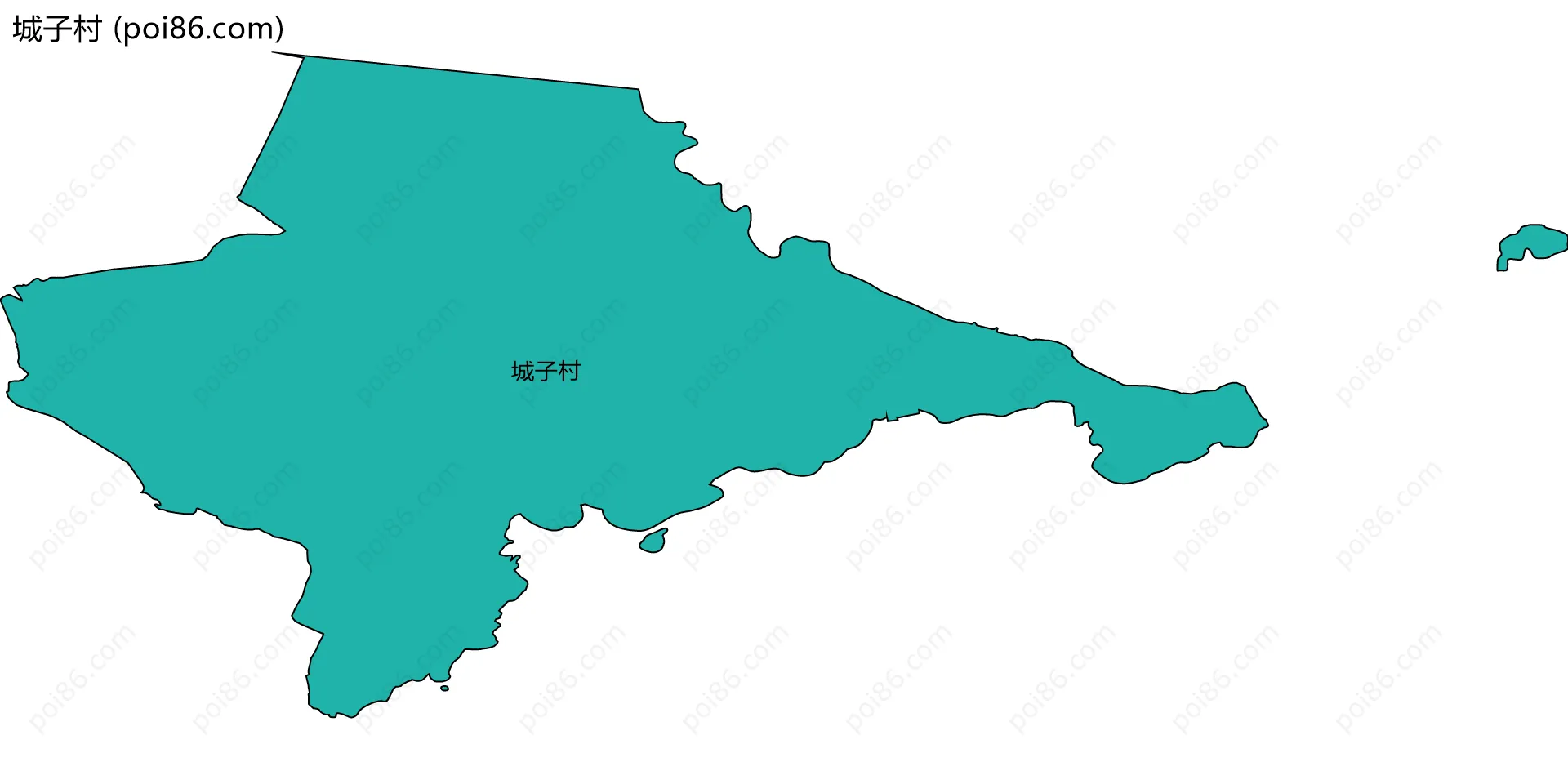 城子村边界地图