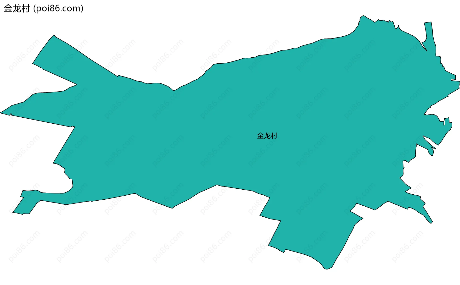 金龙村边界地图