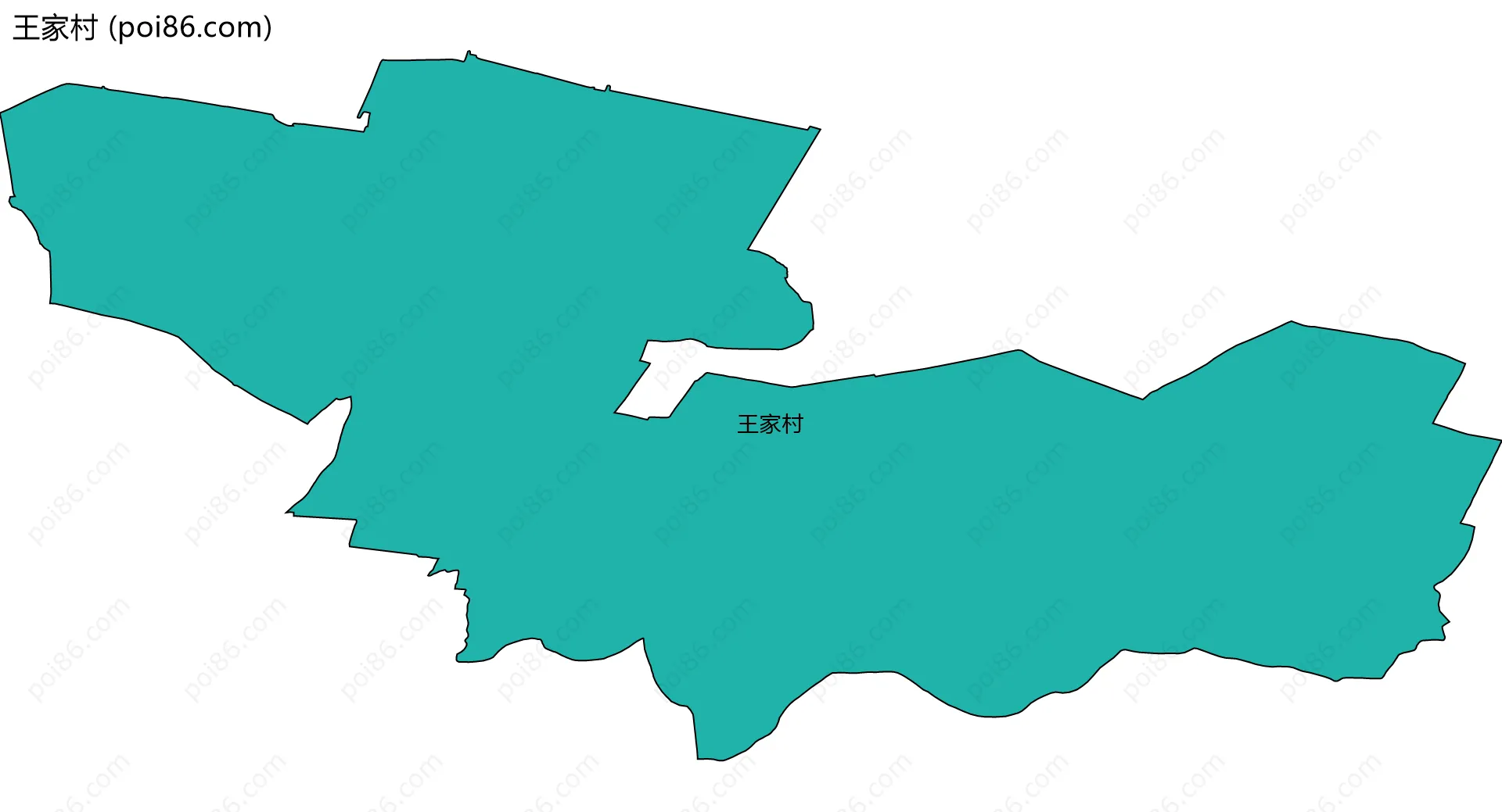 王家村边界地图