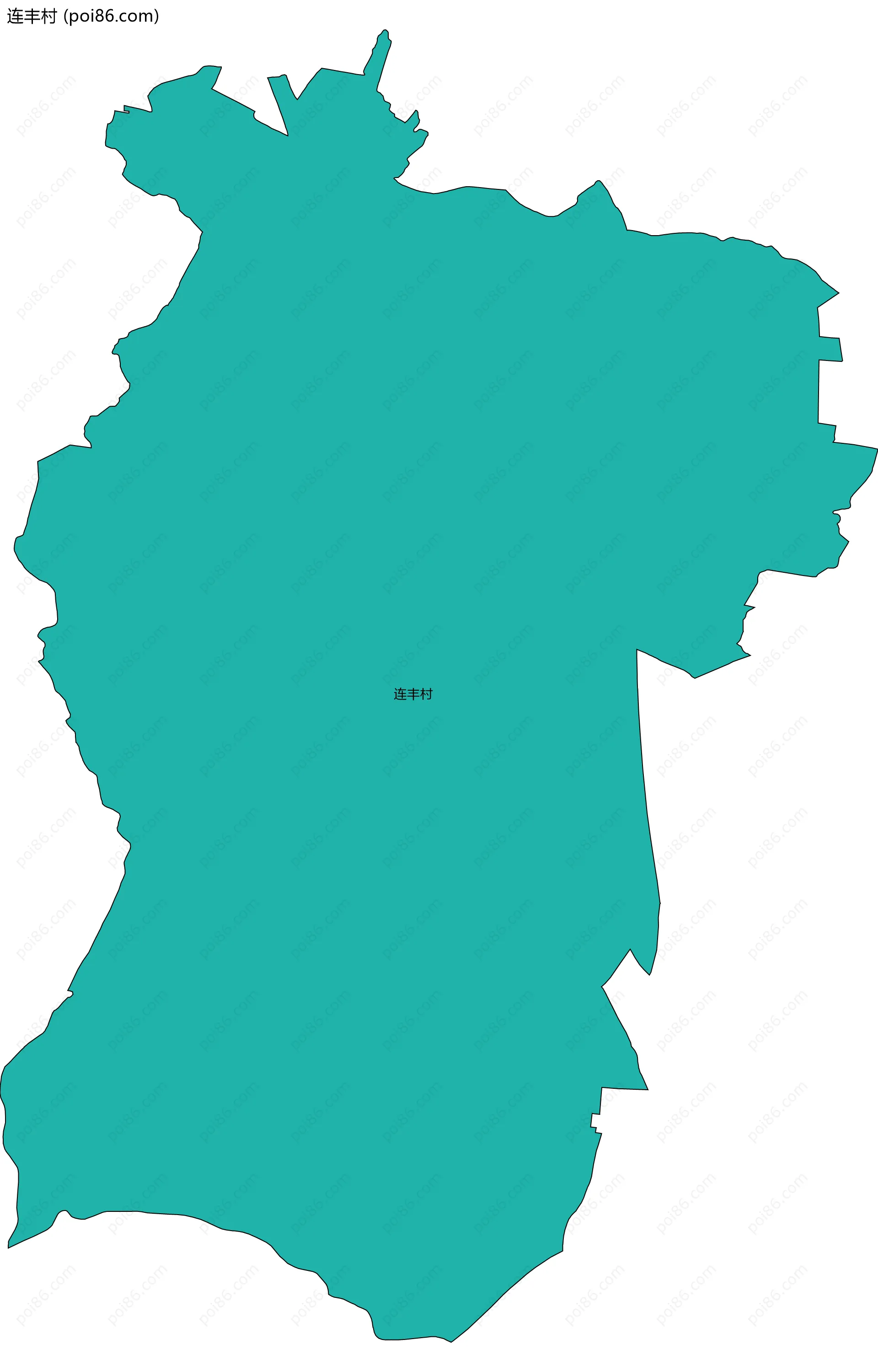 连丰村边界地图