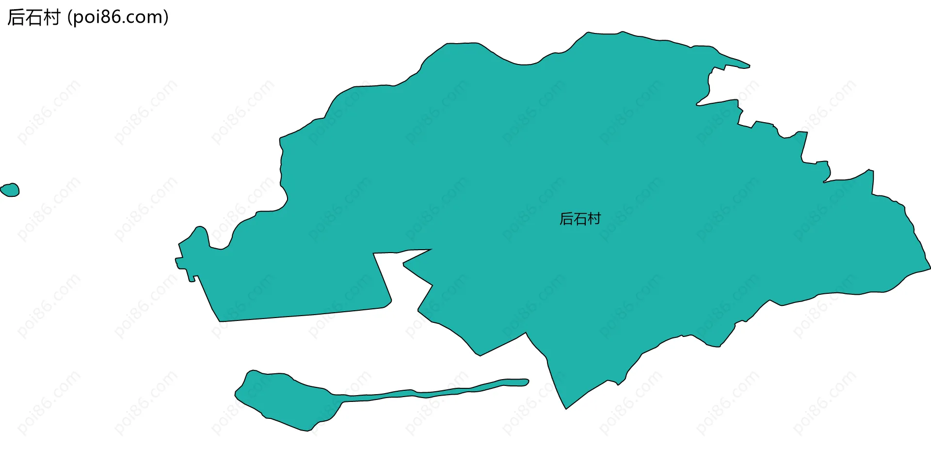 后石村边界地图