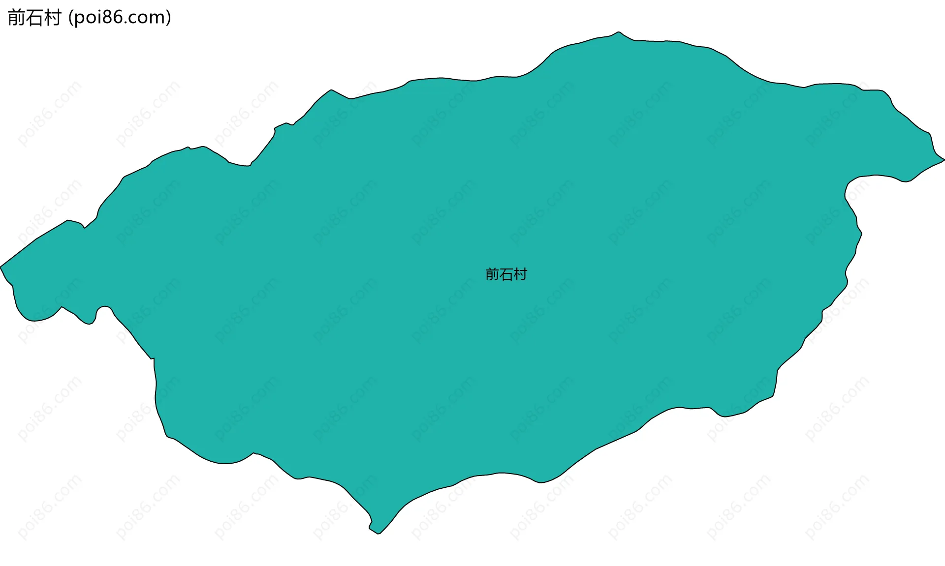 前石村边界地图