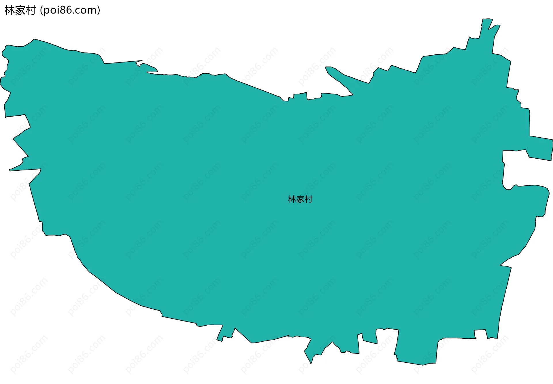 林家村边界地图