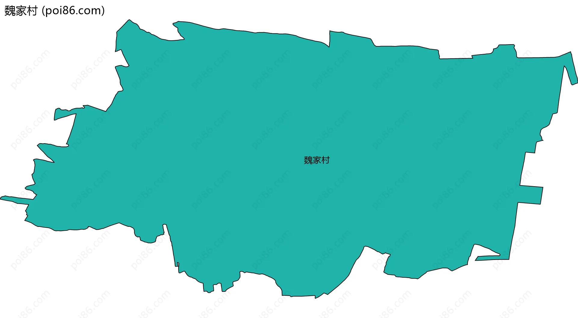 魏家村边界地图