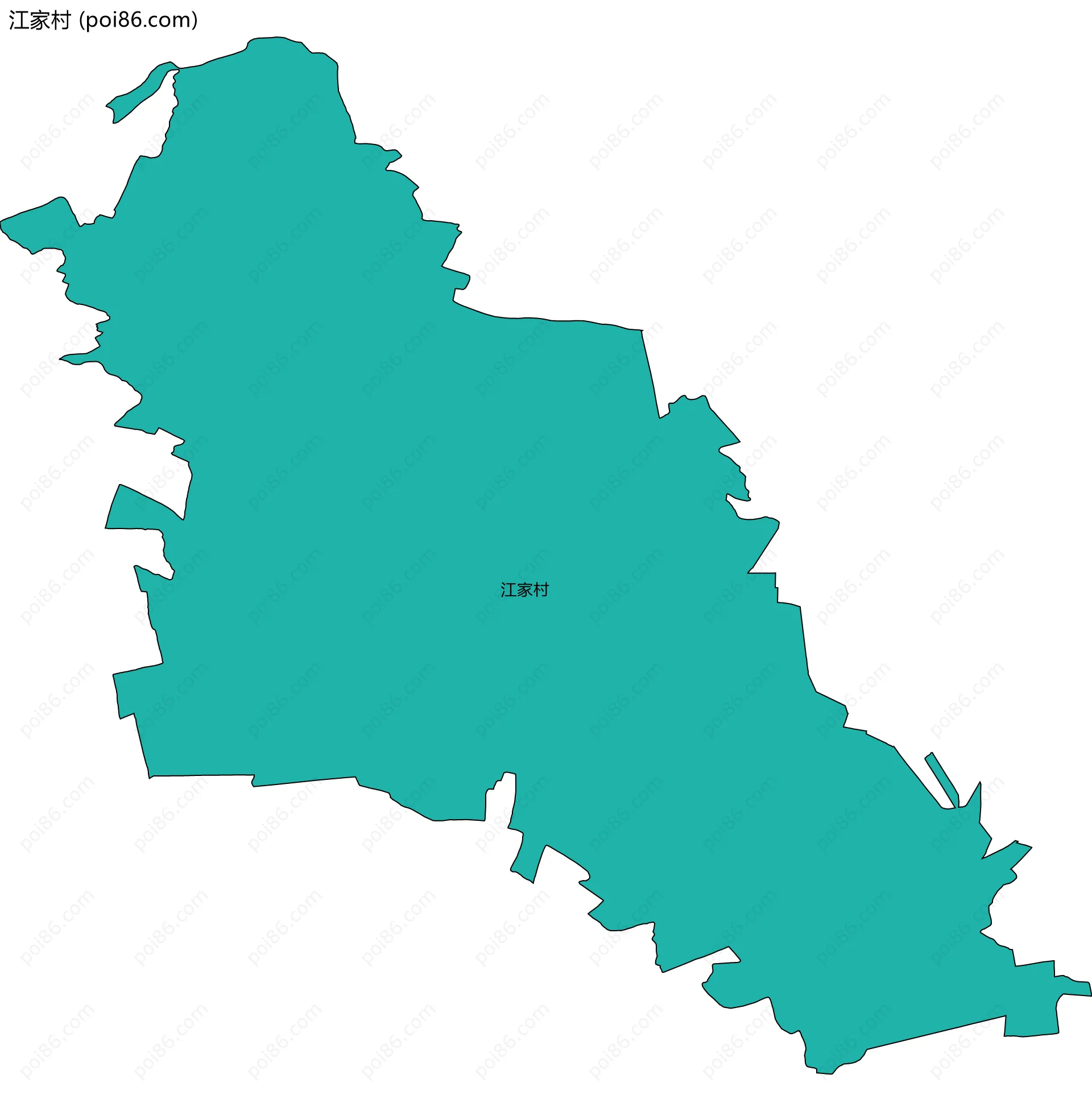 江家村边界地图