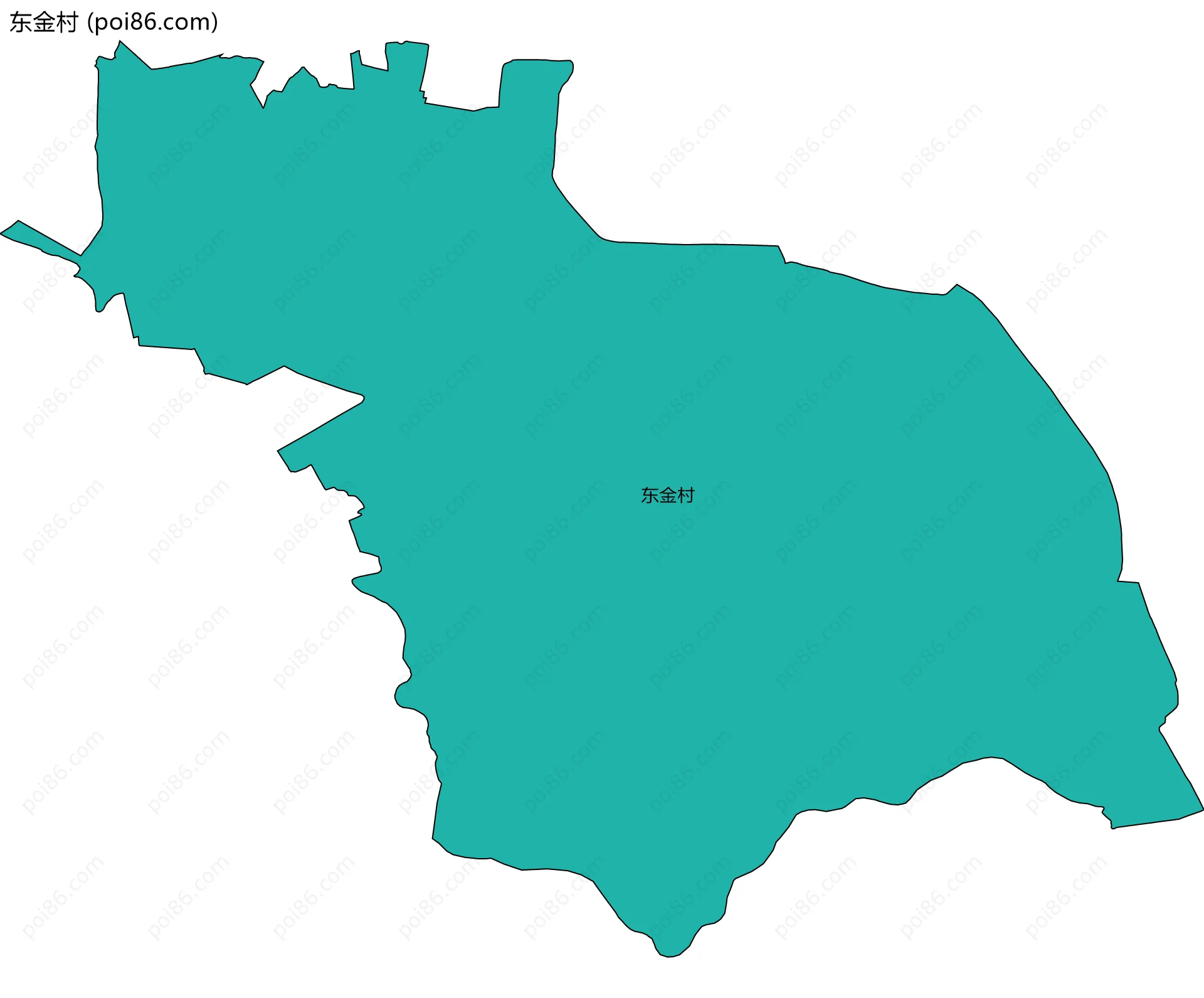 东金村边界地图
