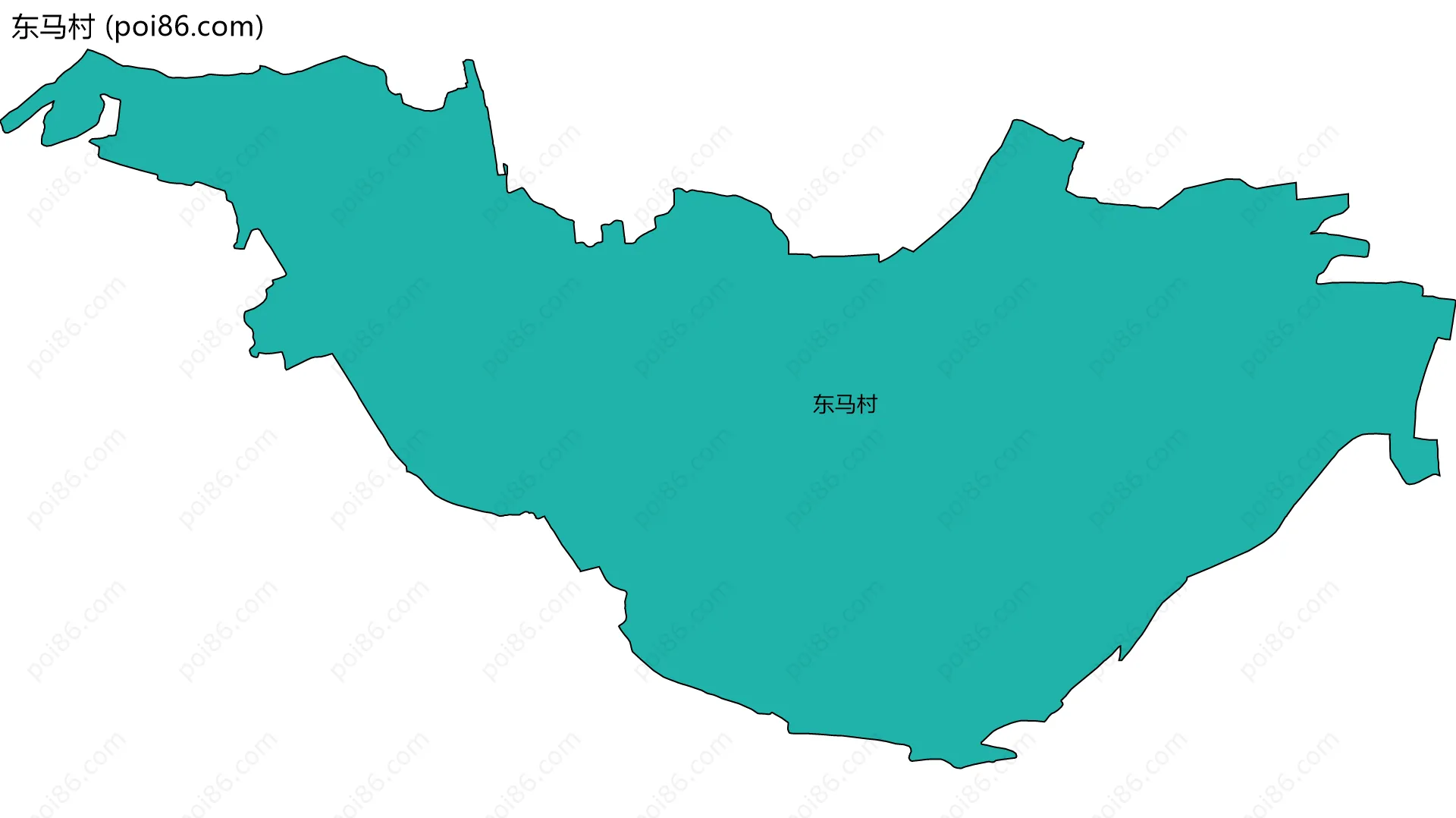 东马村边界地图