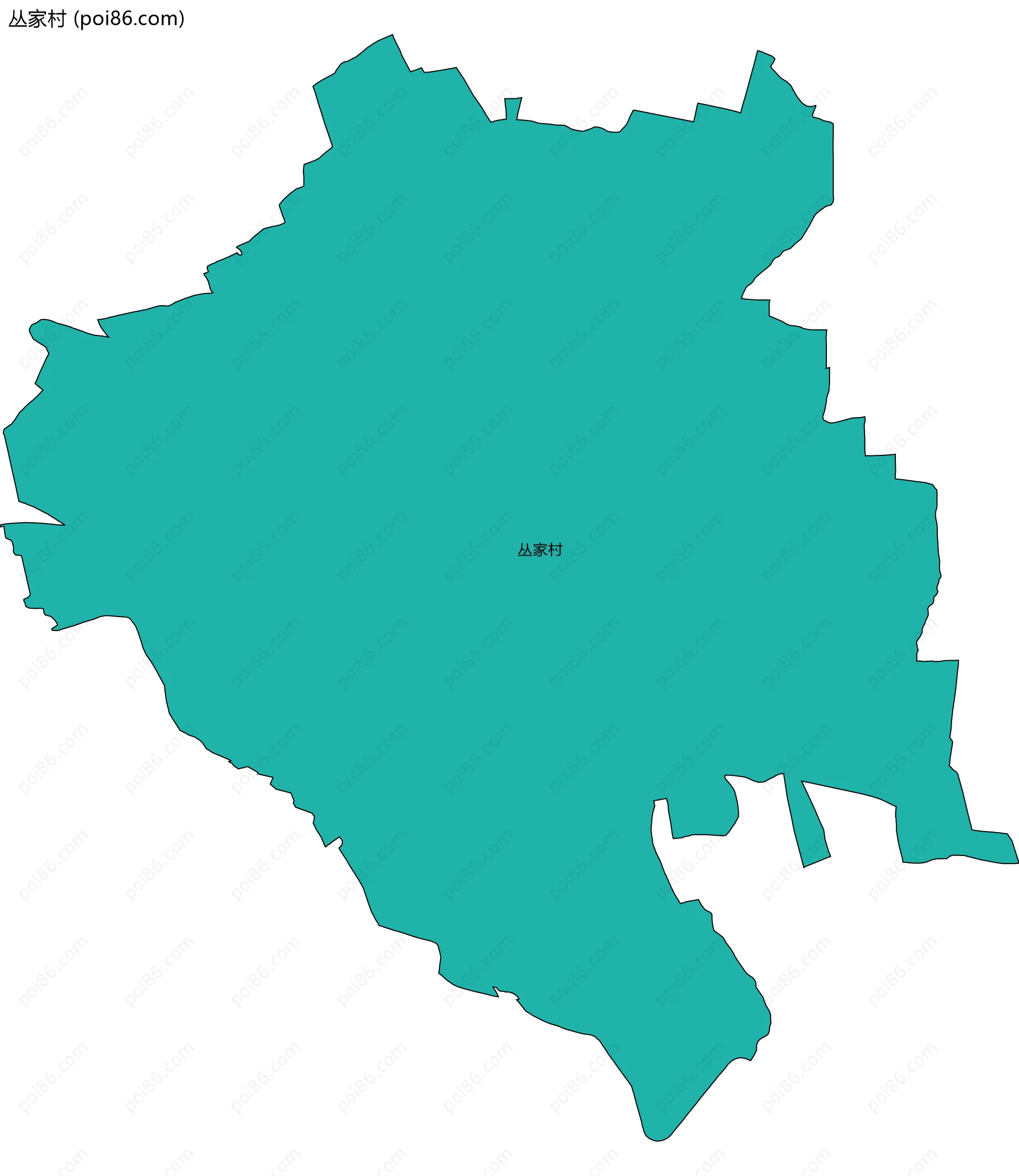 丛家村边界地图