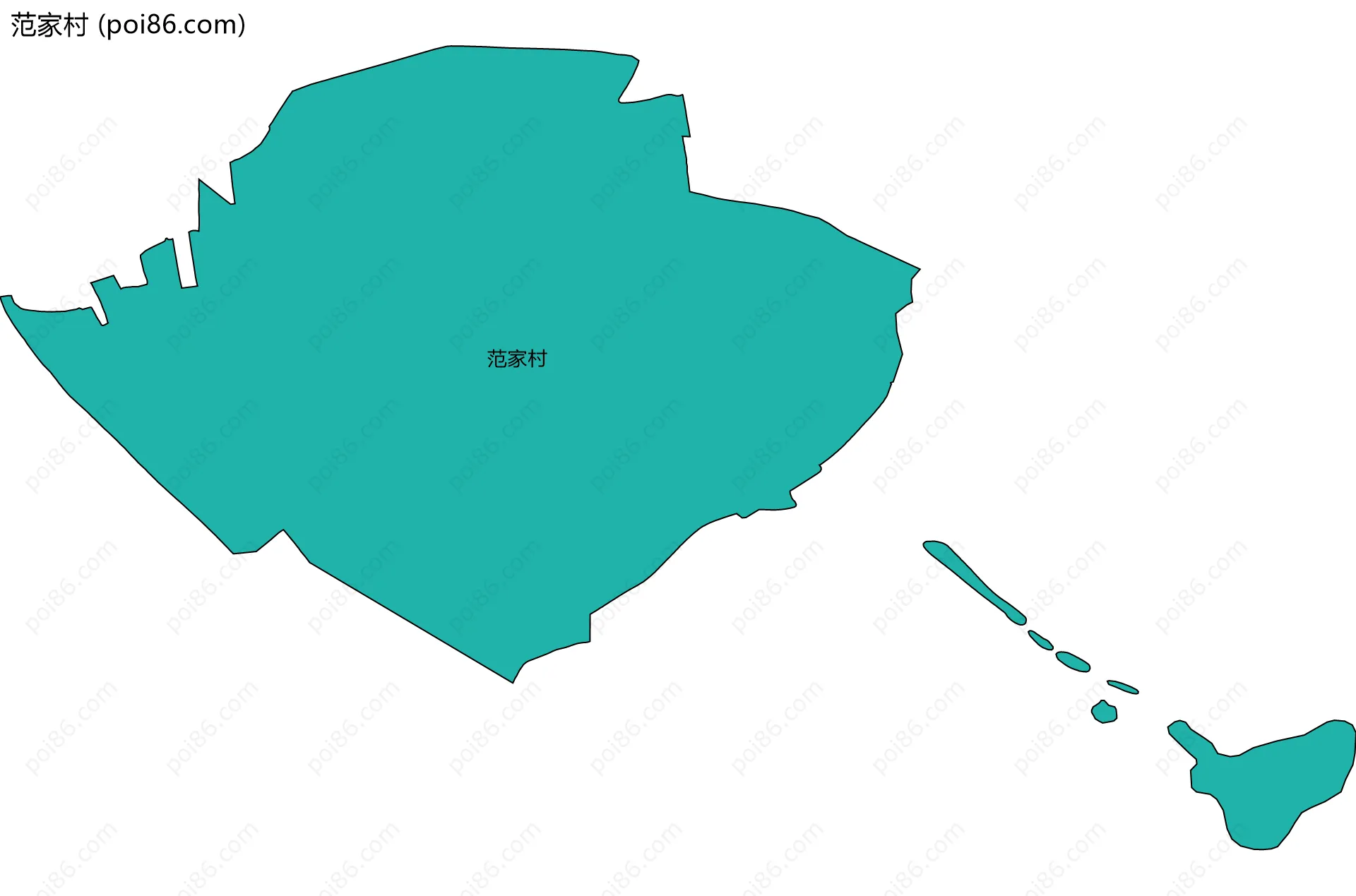 范家村边界地图