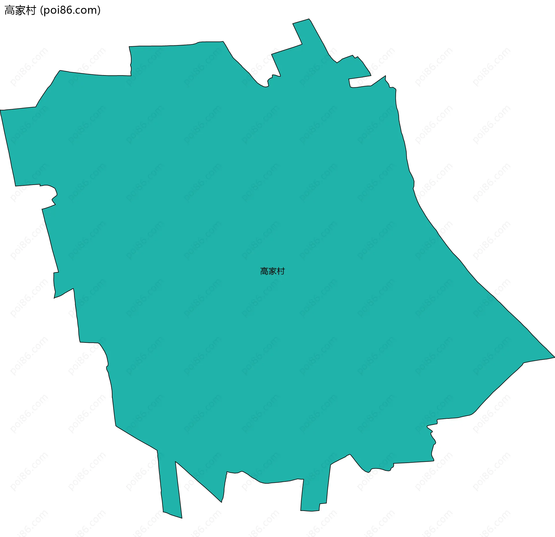 高家村边界地图