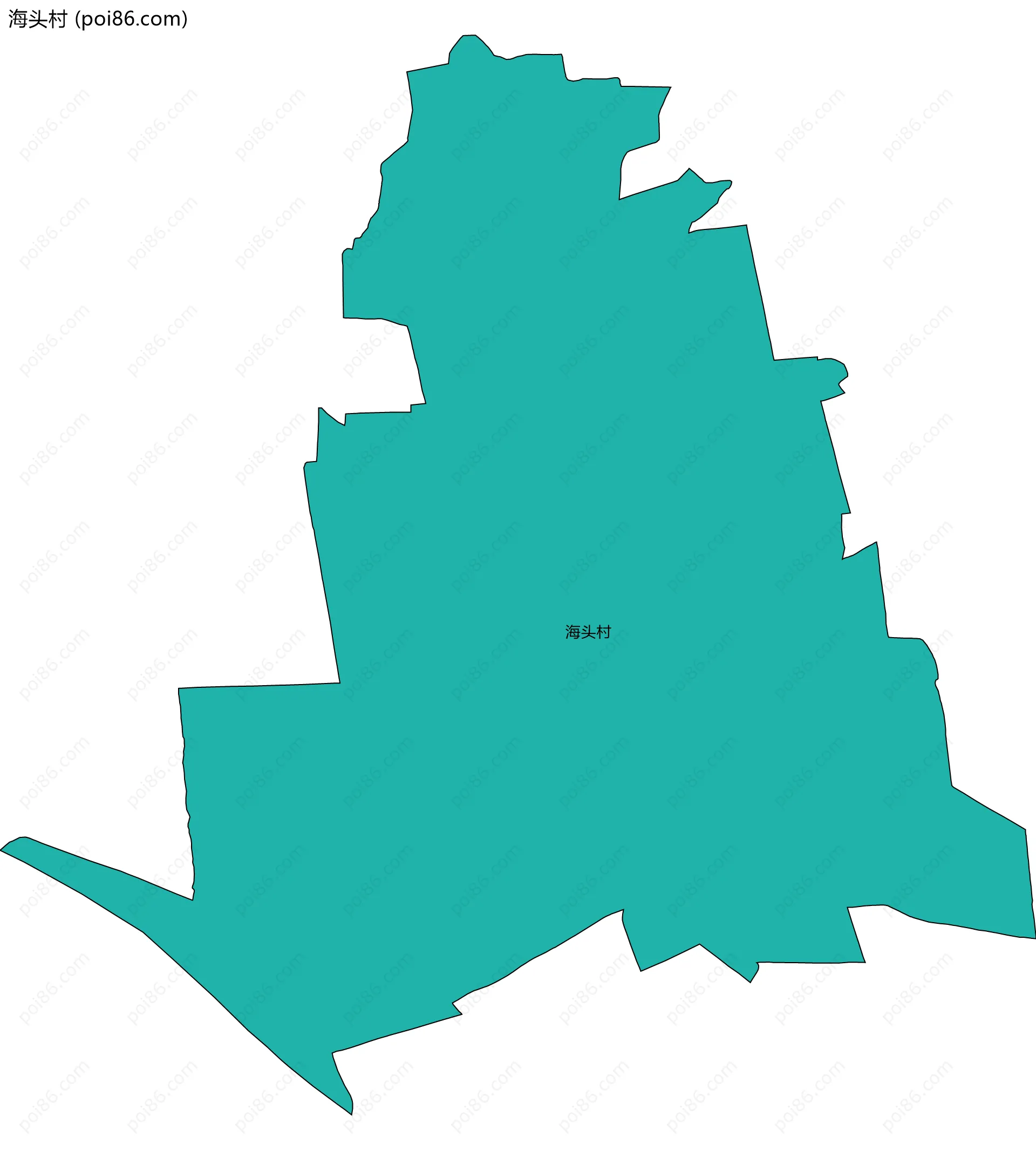 海头村边界地图